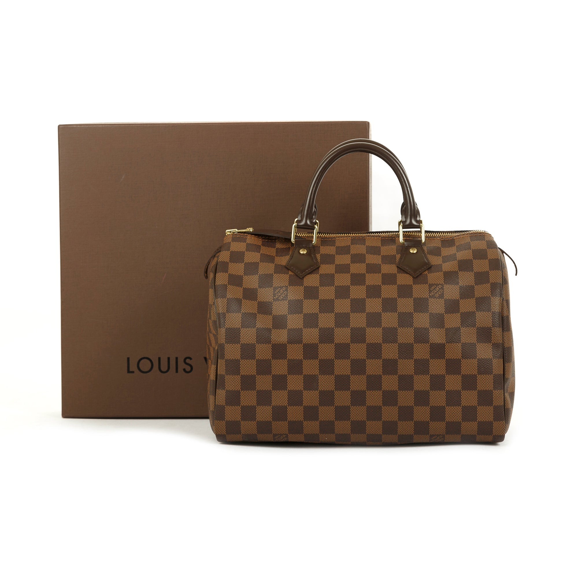 Louis Vuitton Damier Ebene Speedy 30 w/ Box & Receipt
