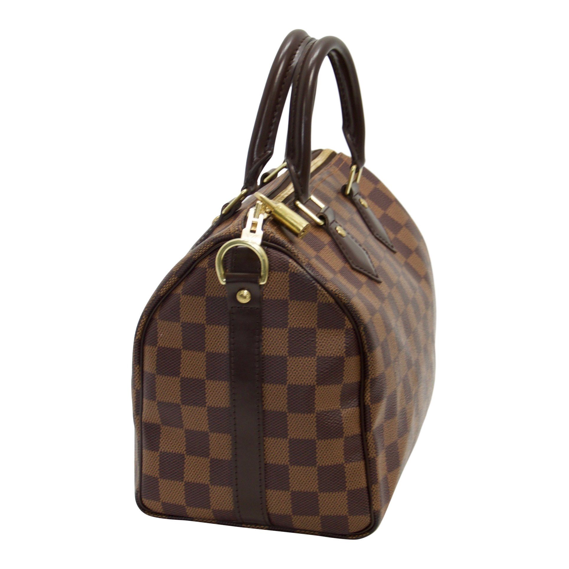 Louis Vuitton Damier Ebene Speedy Bandouliere 25