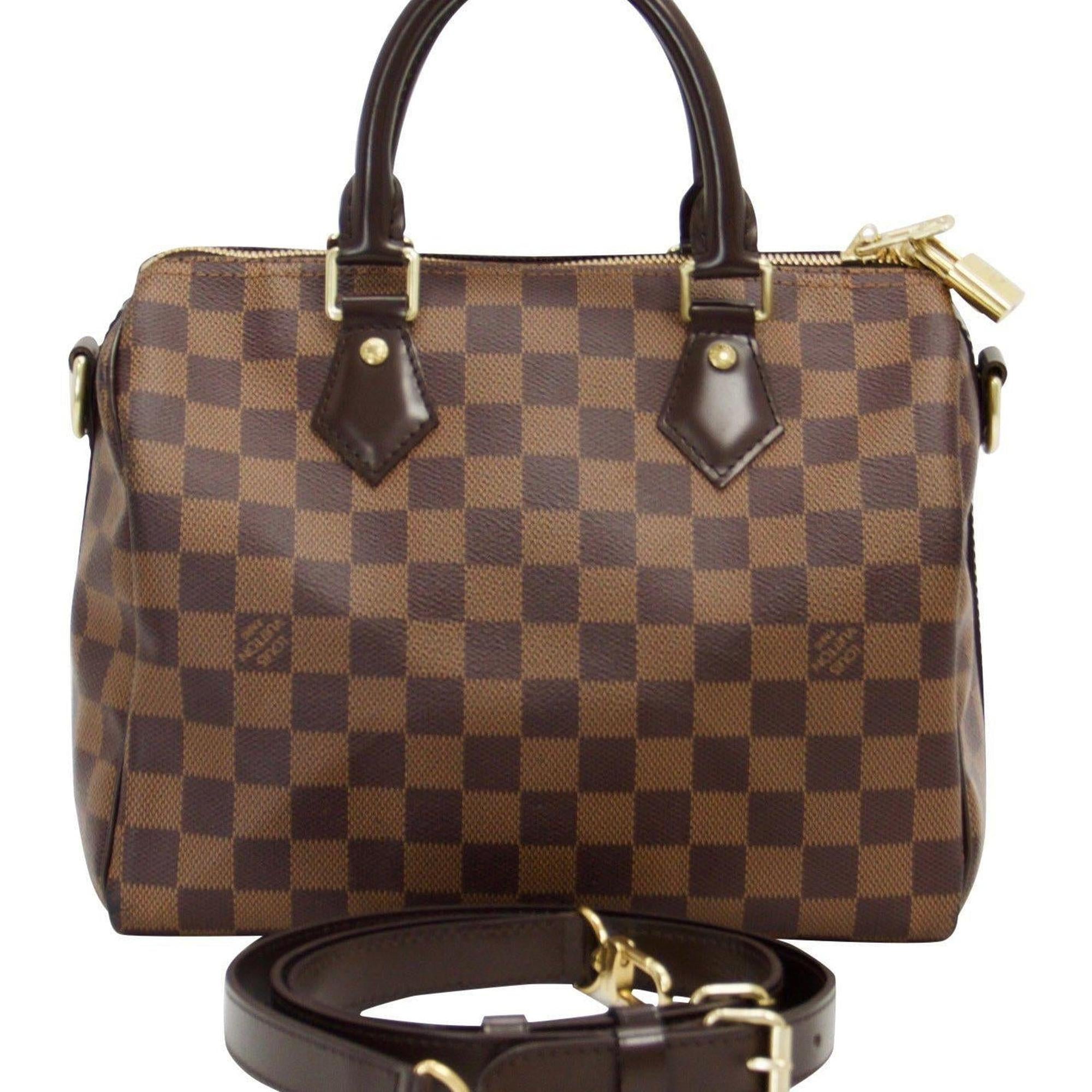 Louis Vuitton Damier Ebene Speedy Bandouliere 25