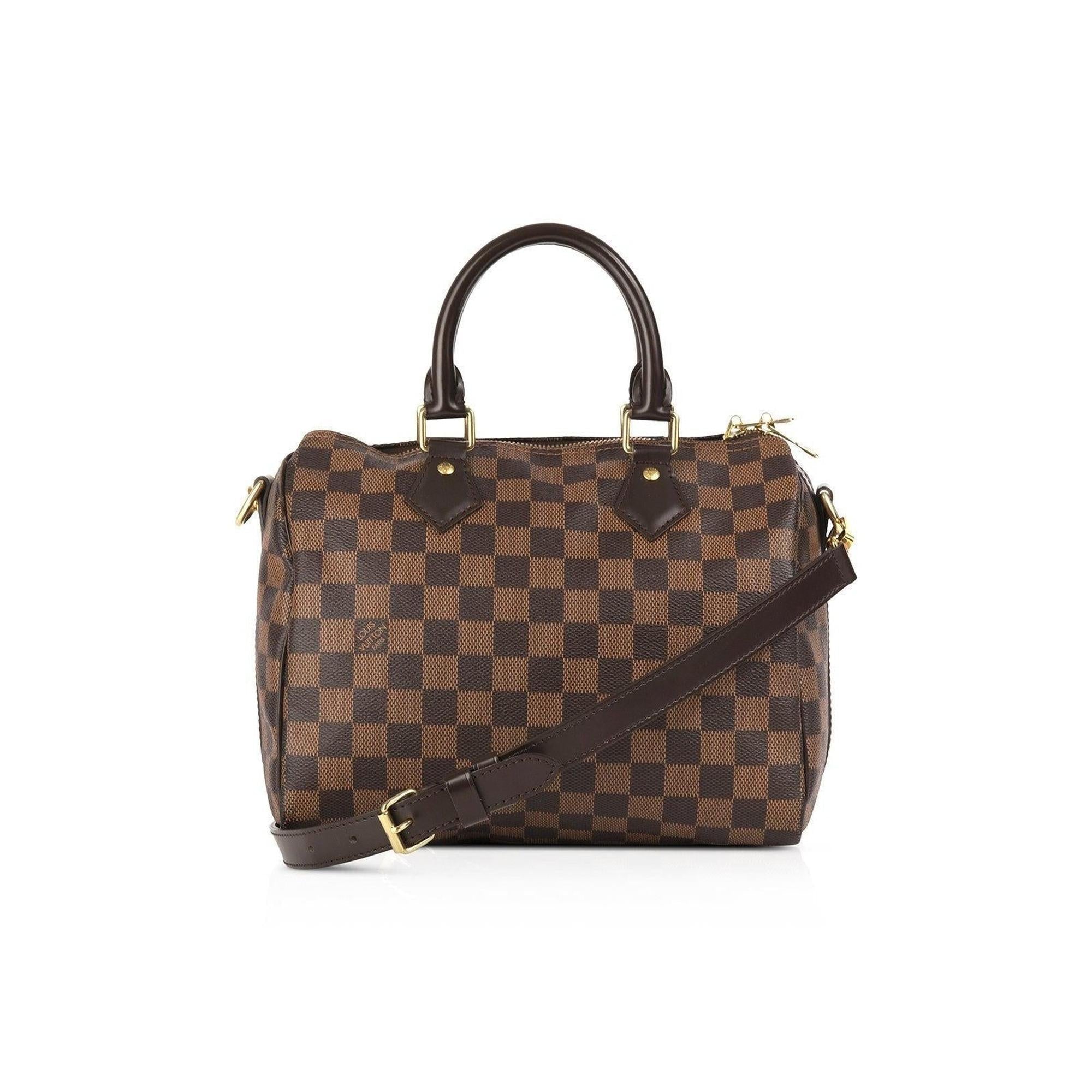 Louis Vuitton Damier Ebene Speedy Bandouliere 25