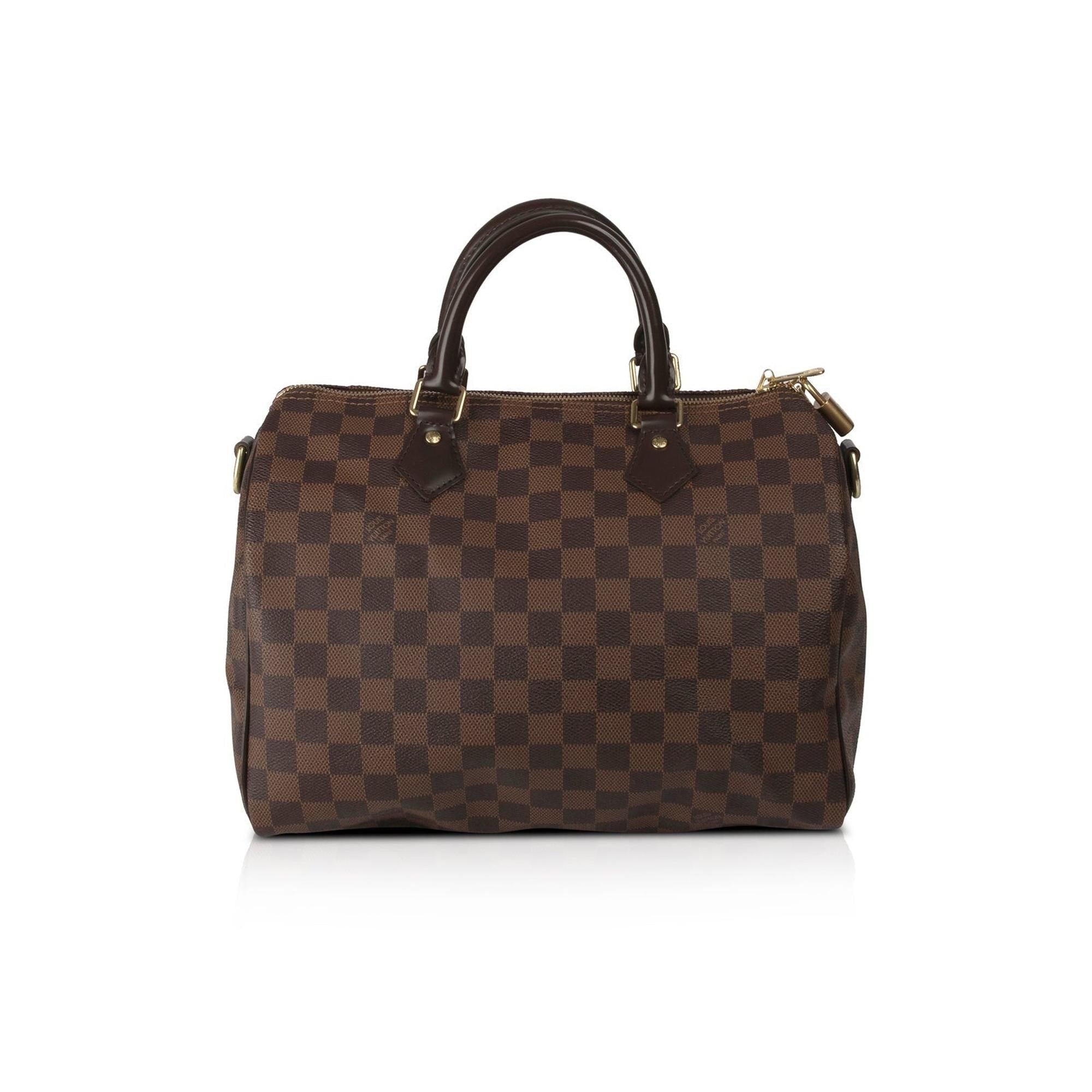 Louis Vuitton Damier Ebene Speedy Bandouliere 30 W/O Shoulder Strap