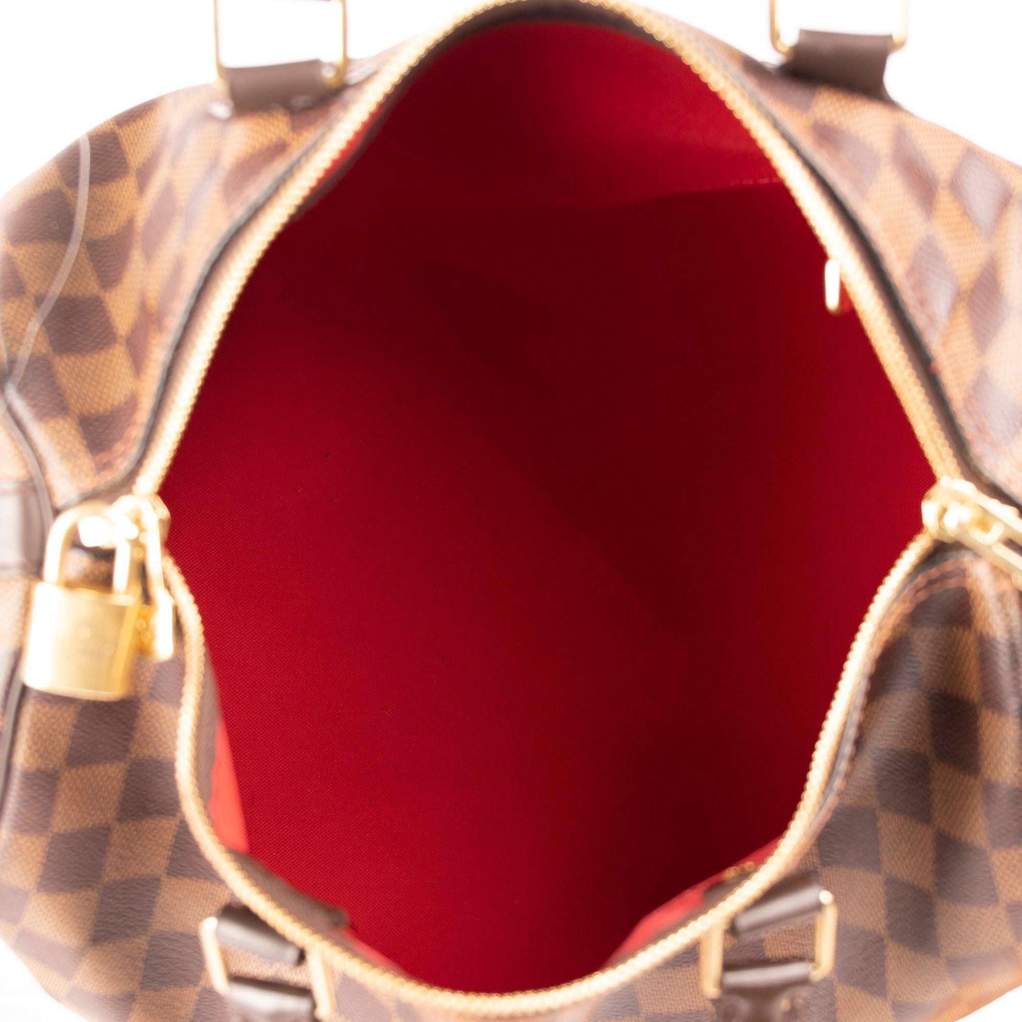 Louis Vuitton Damier Ebene Speedy Bandouliere 30 w/ Box