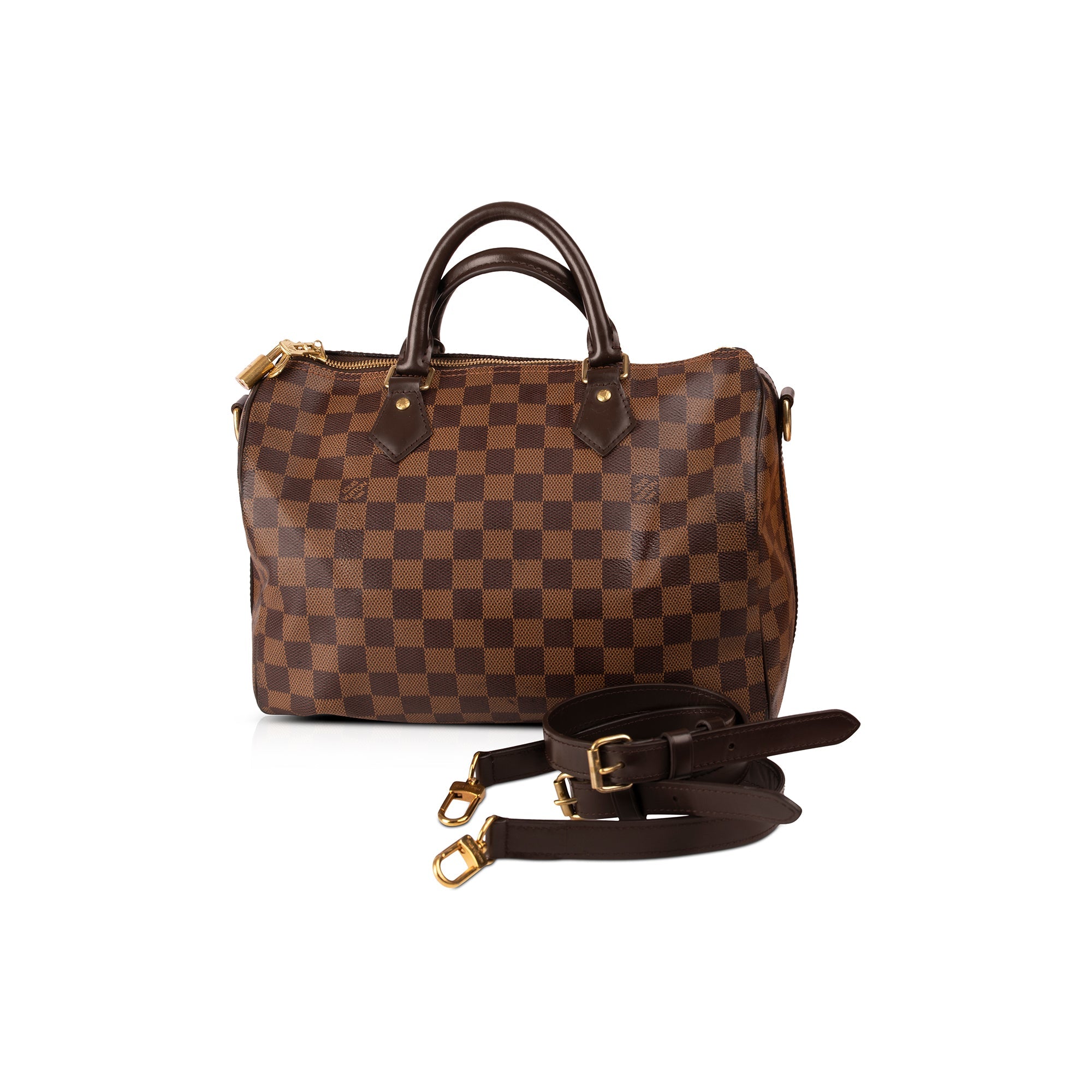 Louis Vuitton Damier Ebene Speedy Bandouliere 30 w/ Box