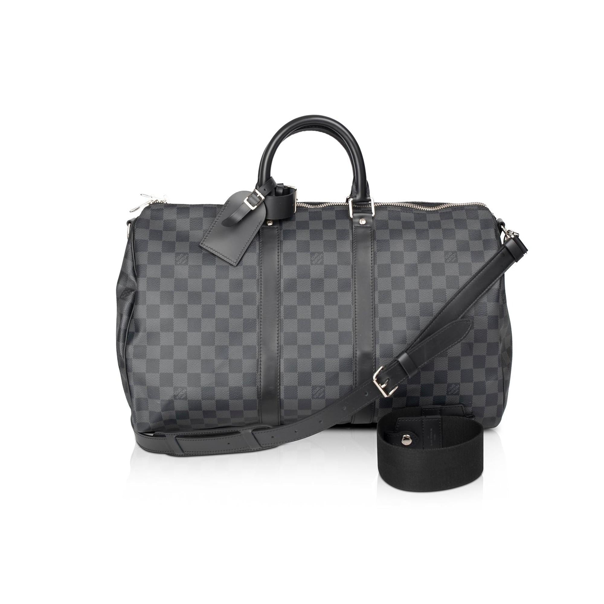 Louis Vuitton Damier Graphite Keepall Bandouliere 45 w/ Box