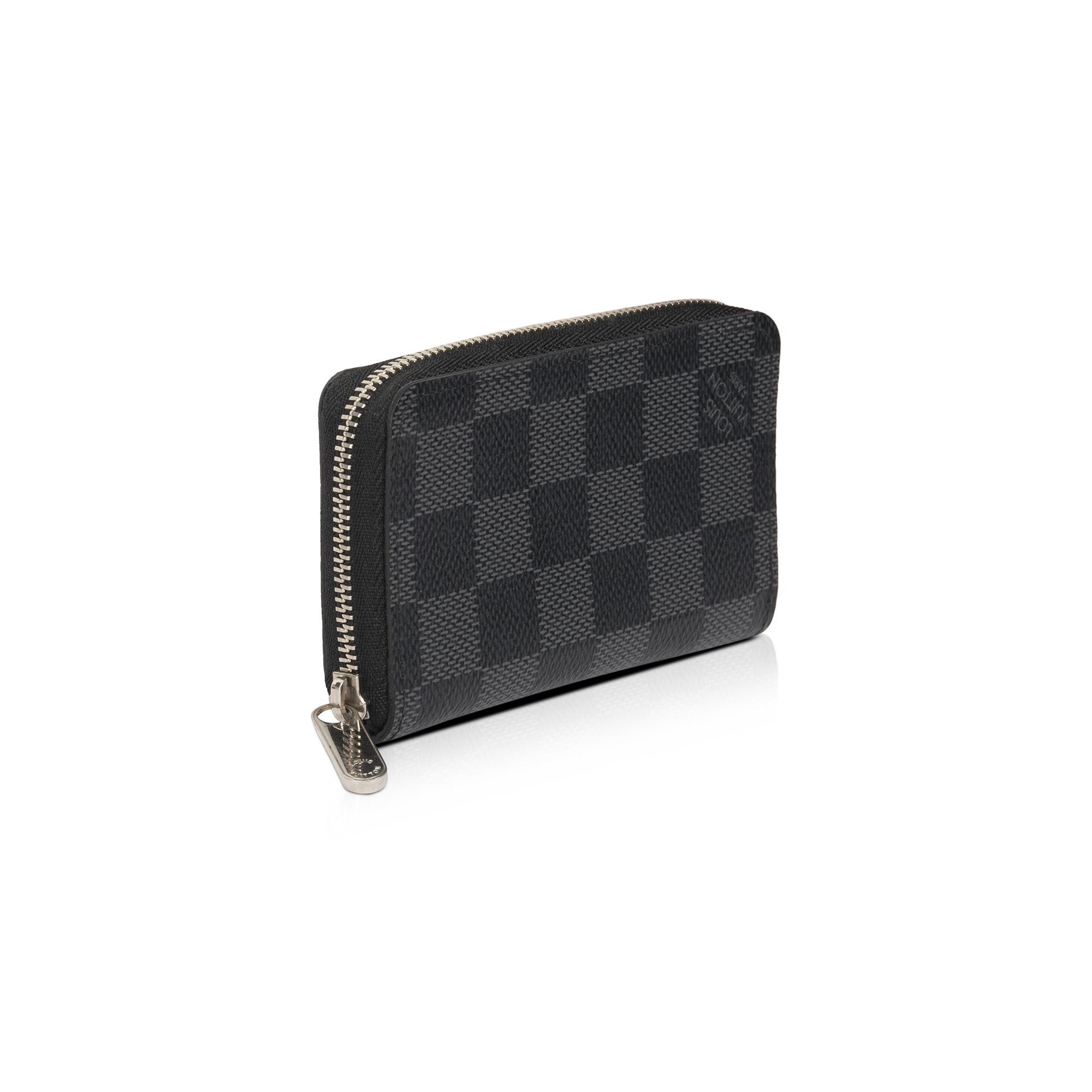 Louis Vuitton Damier Graphite Zippy Coin Purse Vertical