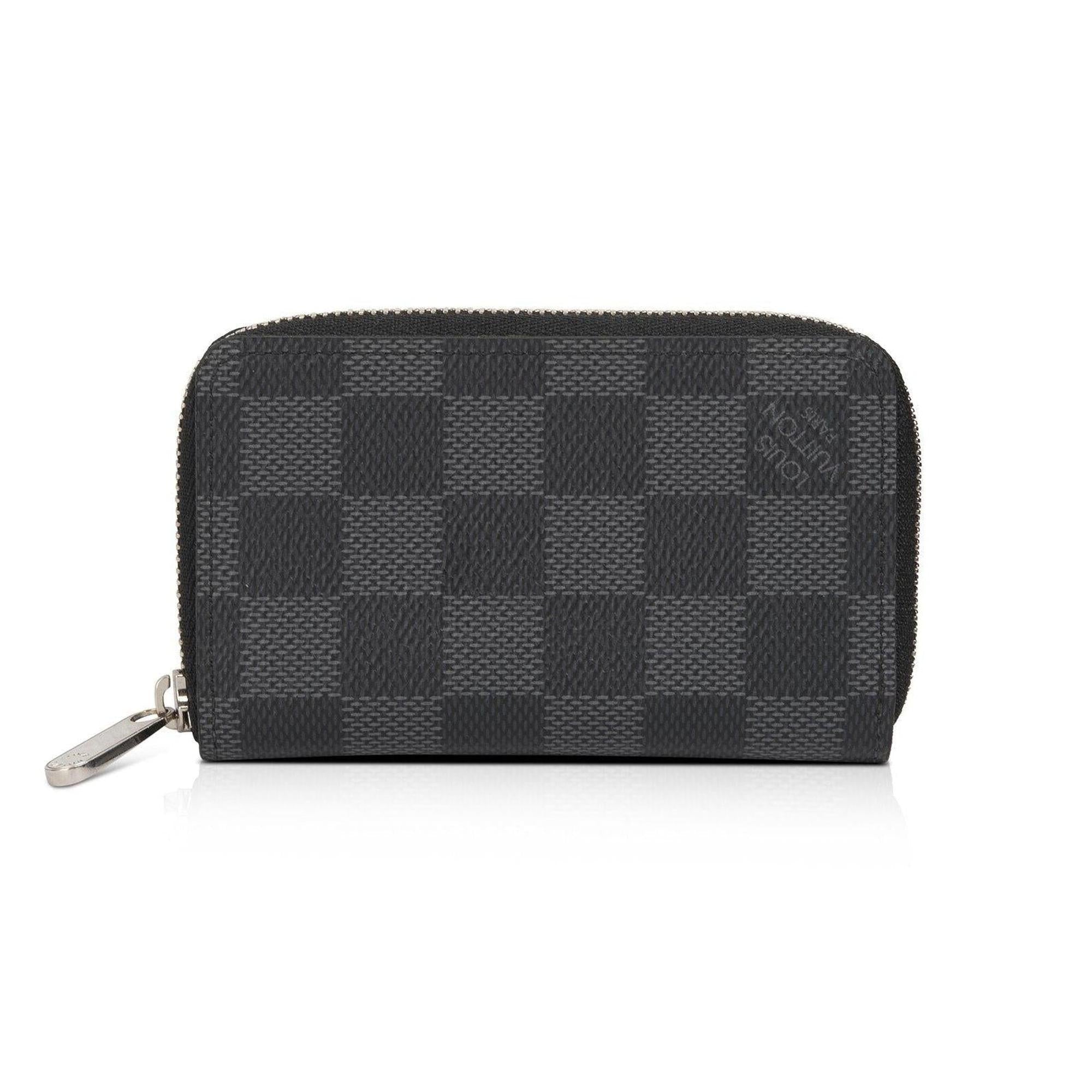 Louis Vuitton Damier Graphite Zippy Coin Purse Vertical