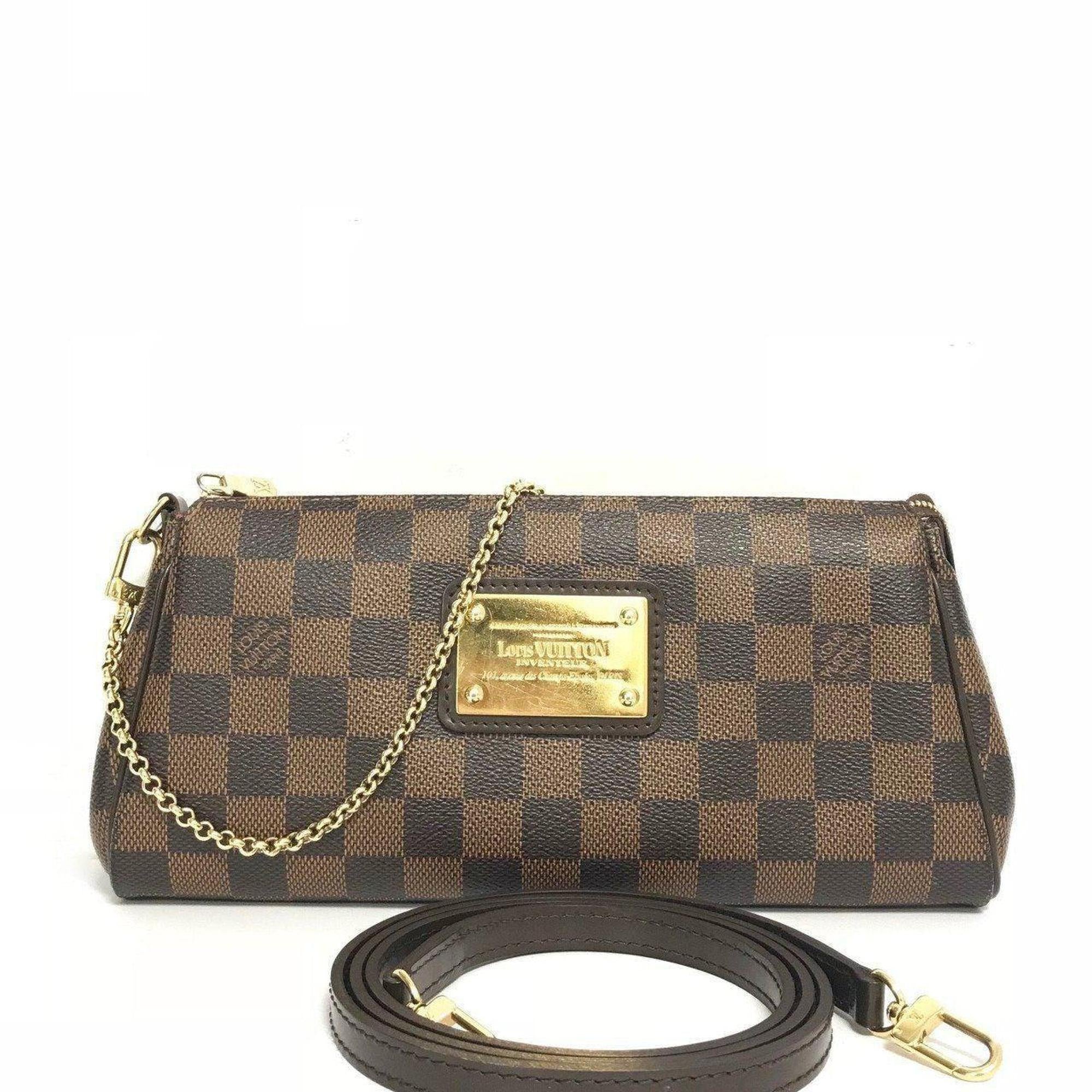 Louis Vuitton Eva Clutch Damier Ebene Handbag