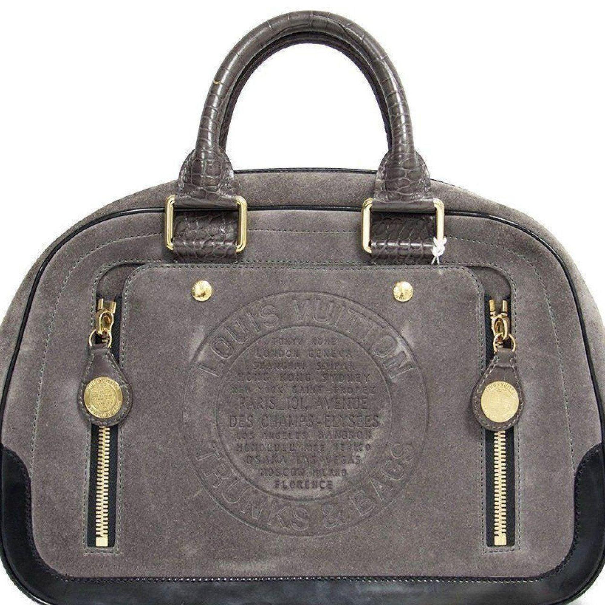 Louis Vuitton Gray Stamped Havane Trunk GM