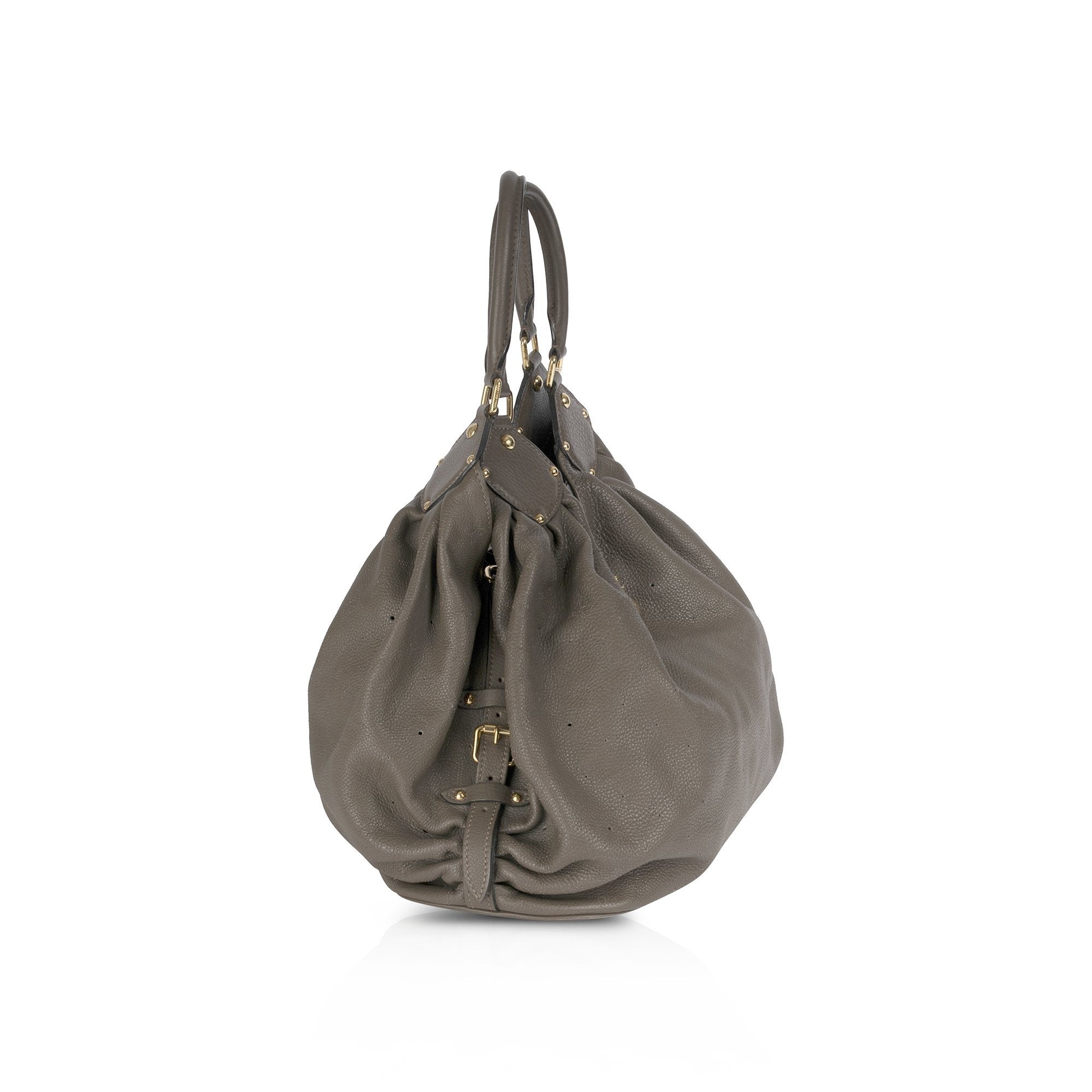Louis Vuitton Grey Mahina XL Hobo