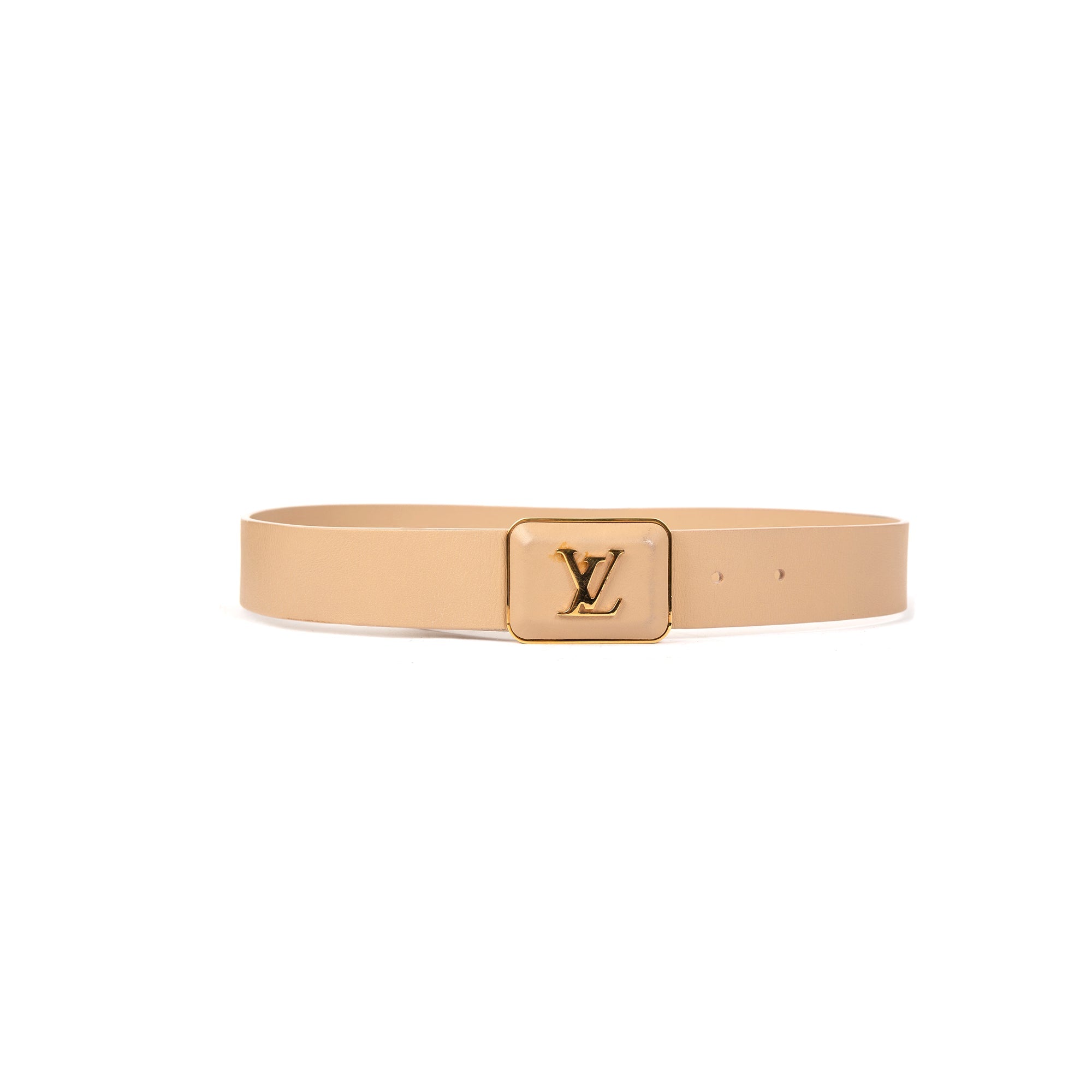 Louis Vuitton LV Buckle Leather Belt w/ Box
