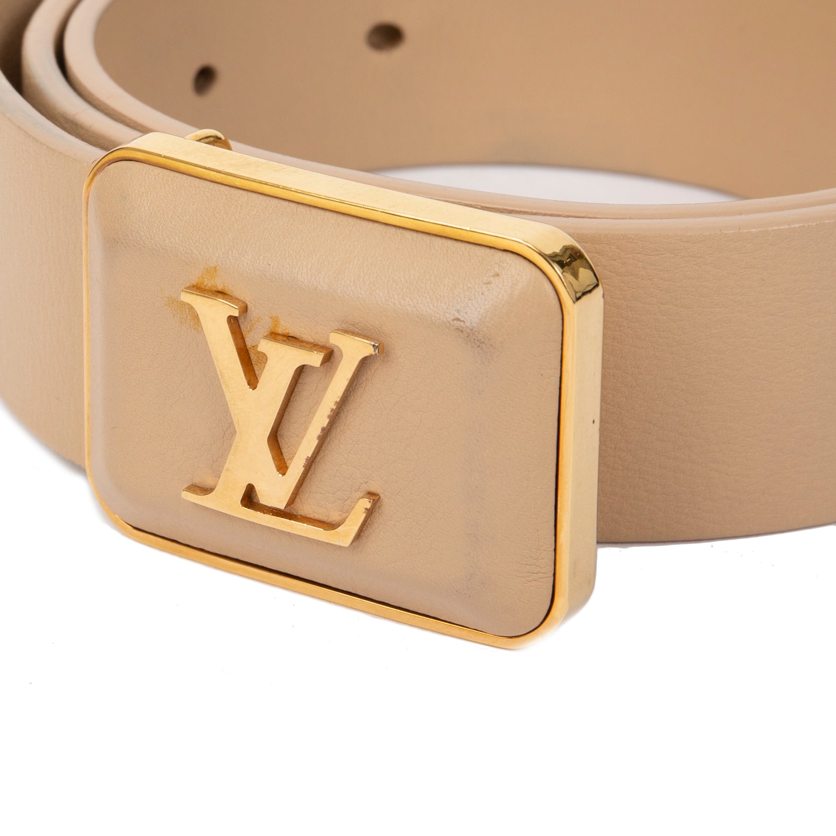Louis Vuitton LV Buckle Leather Belt w/ Box