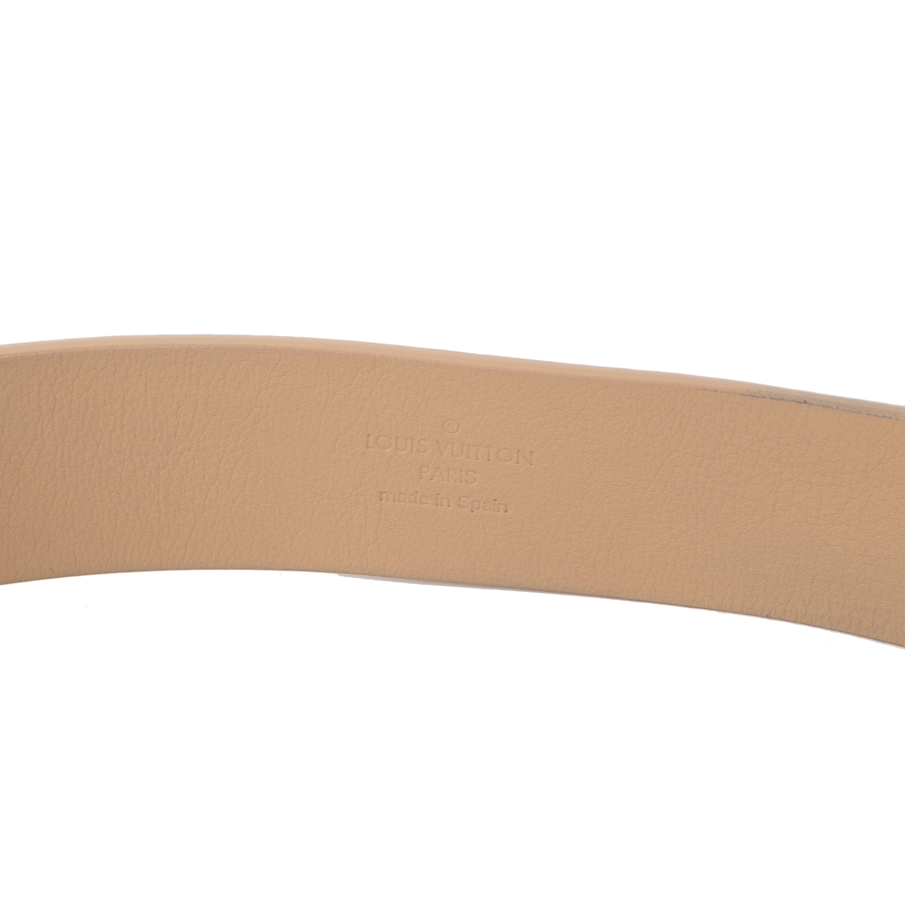 Louis Vuitton LV Buckle Leather Belt w/ Box