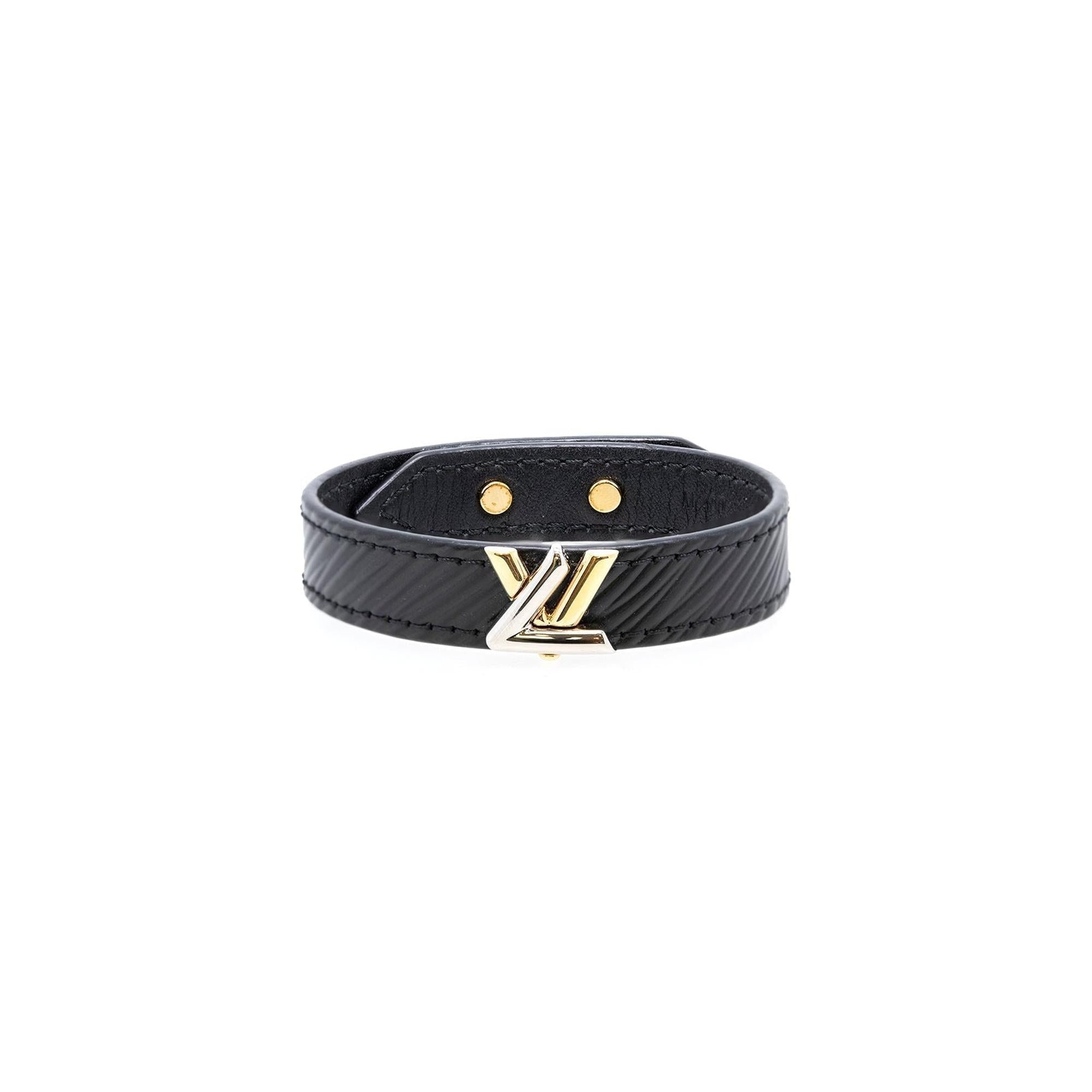 Louis Vuitton LV Twist Leather Bracelet w/ Box