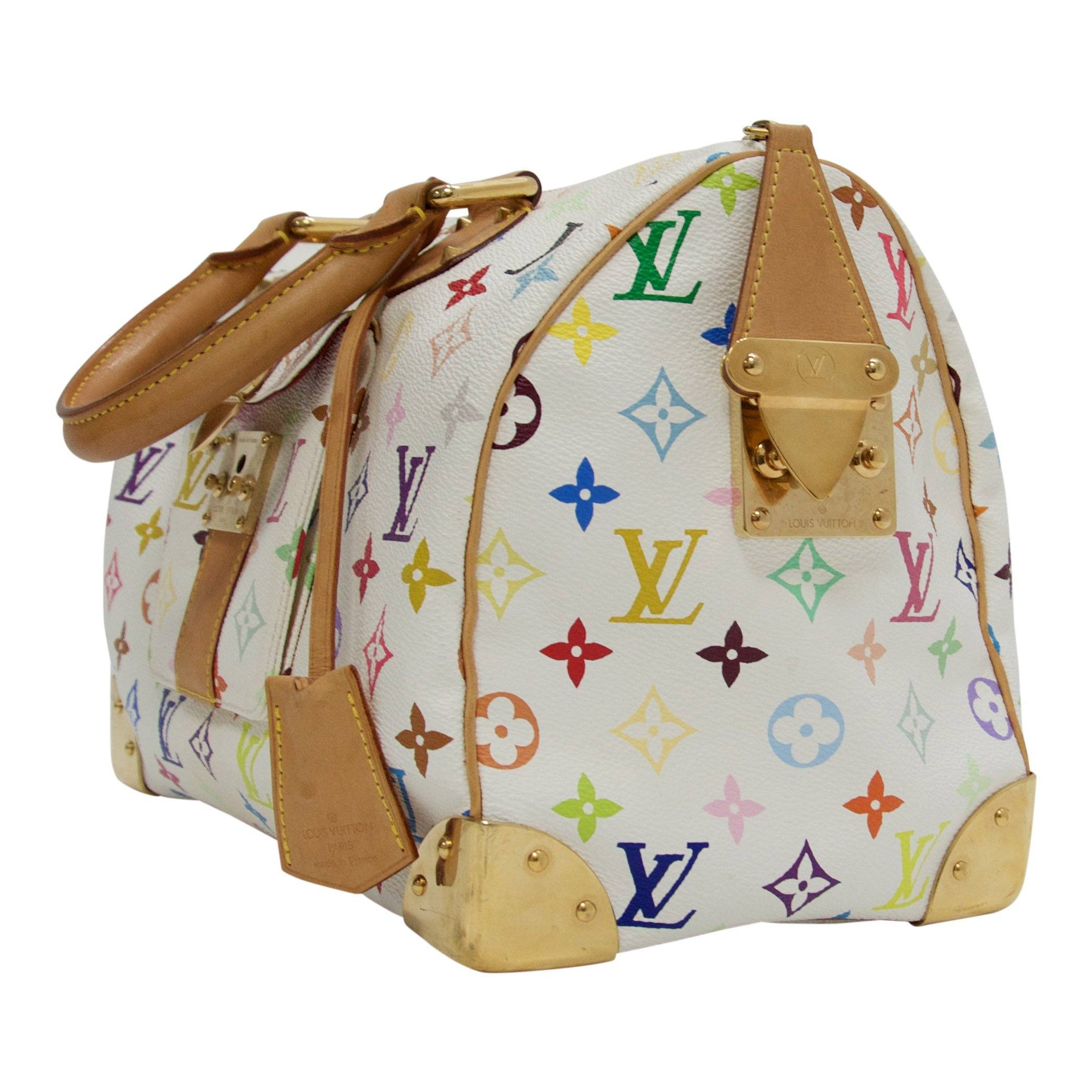 Louis Vuitton Limited Edition Takashi Murakami Collection Multicolore Speedy 30