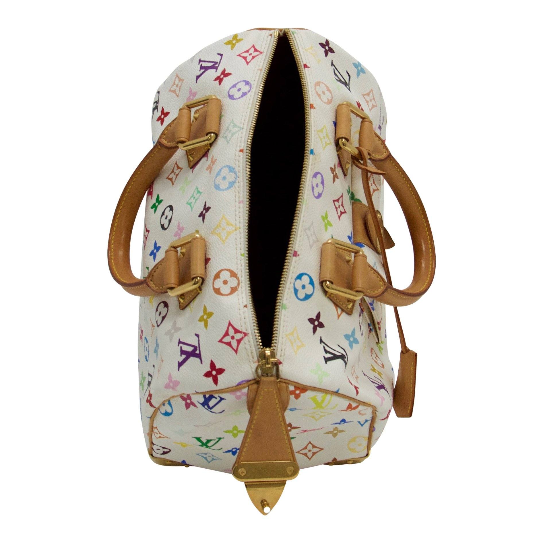 Louis Vuitton Limited Edition Takashi Murakami Collection Multicolore Speedy 30