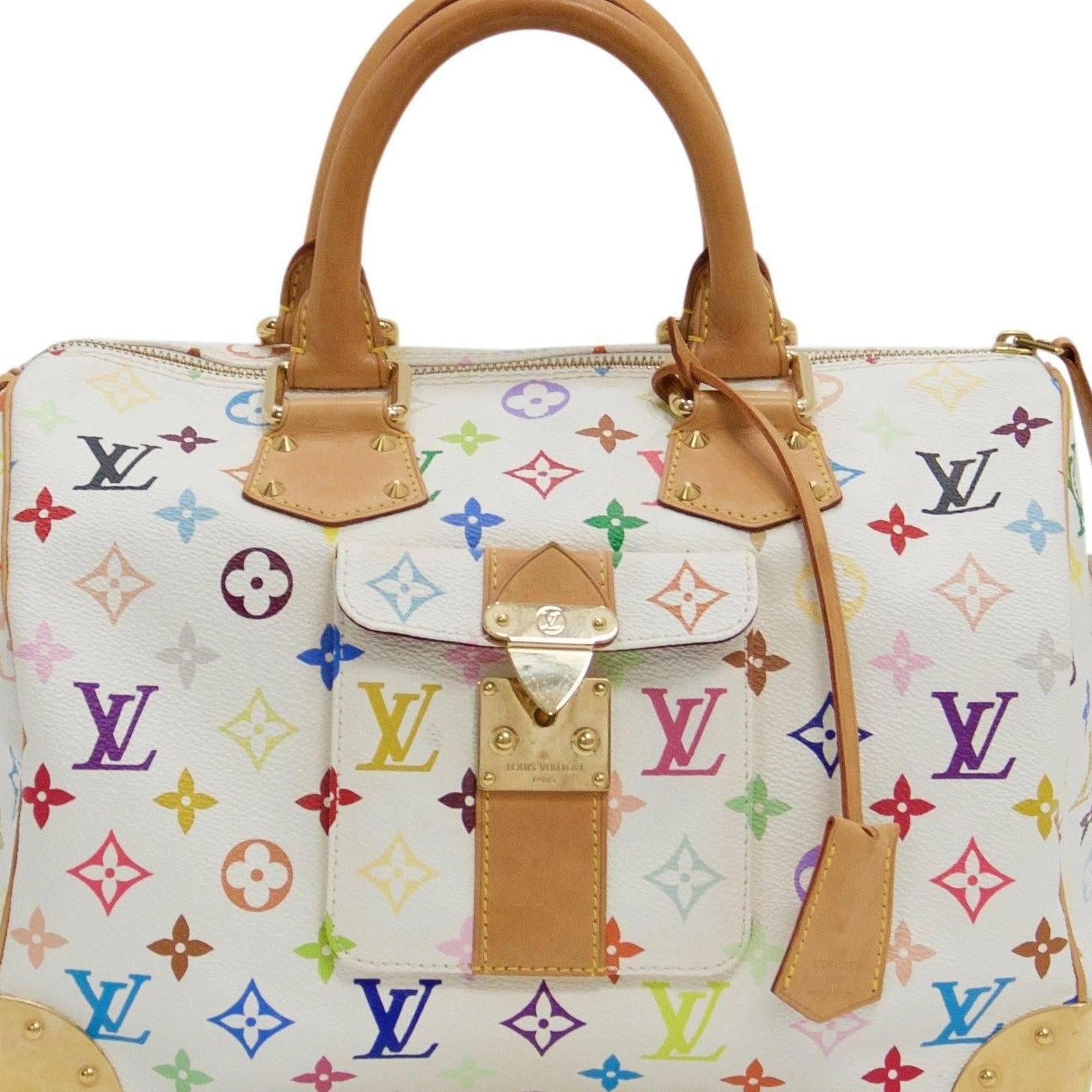 Louis Vuitton Limited Edition Takashi Murakami Collection Multicolore Speedy 30