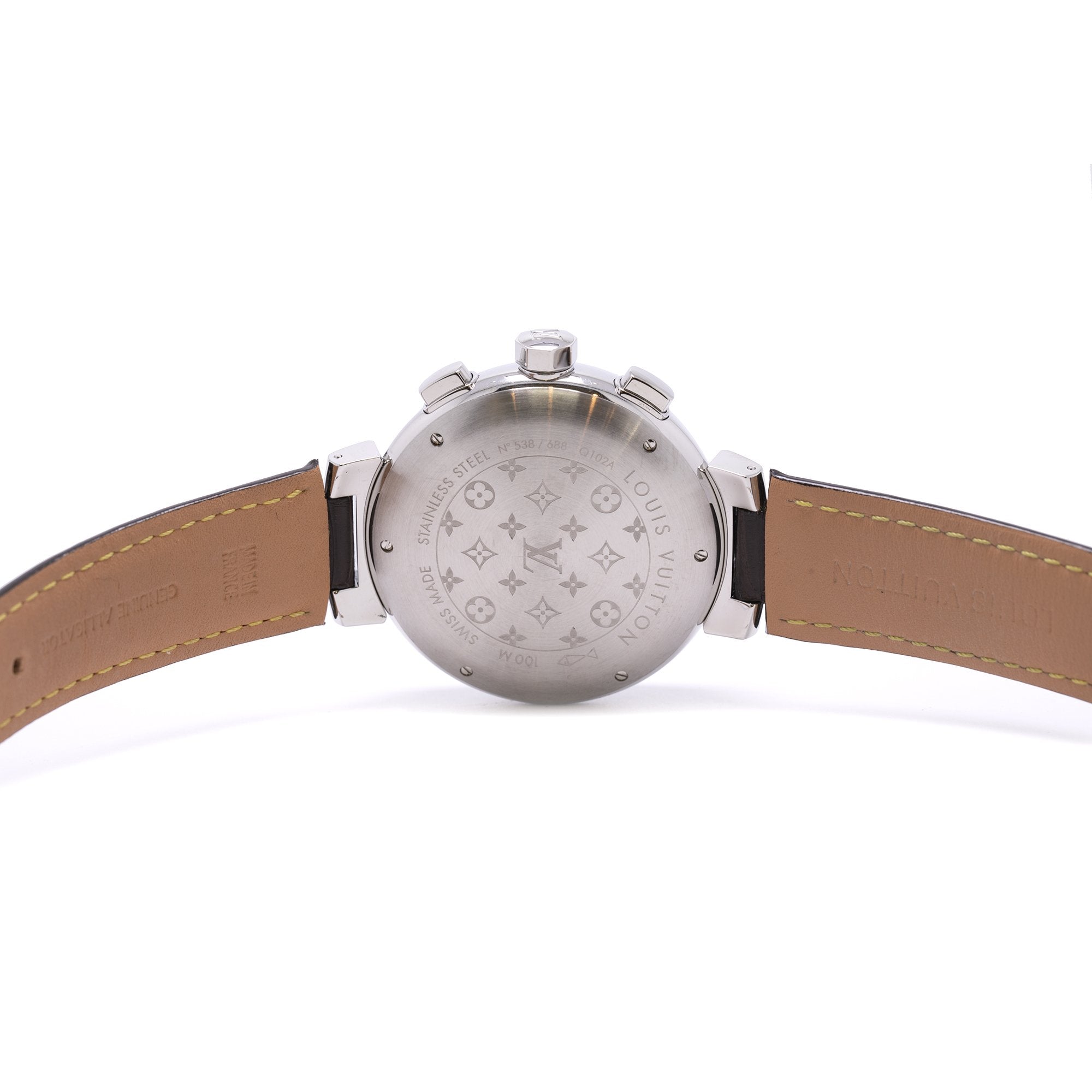 Louis Vuitton Limited Edition Tambour Voyage Automatic Chronograph Watch w/ Box