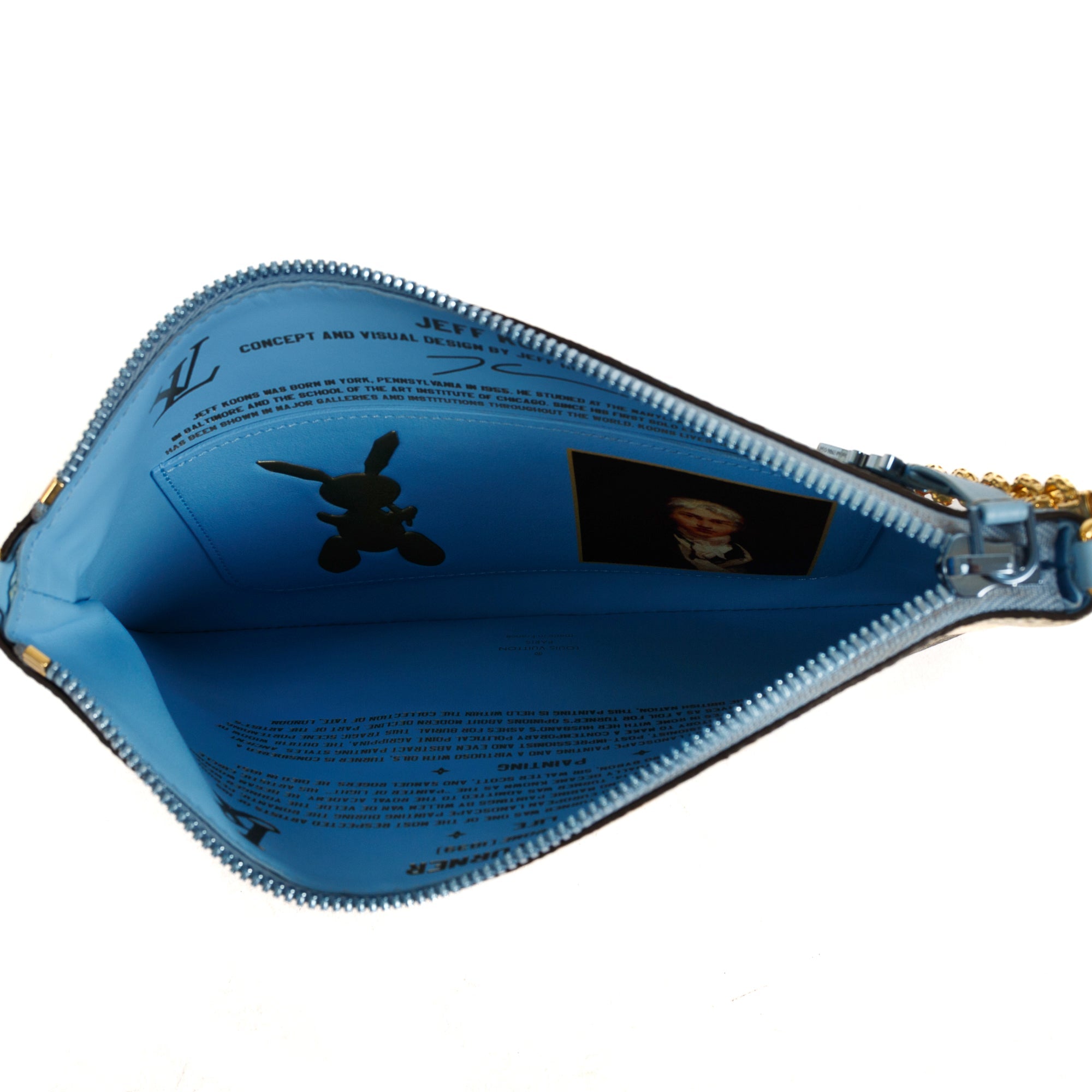 Louis Vuitton Limited Edition x Jeff Koons Masters Collection Turner Pochette Clutch