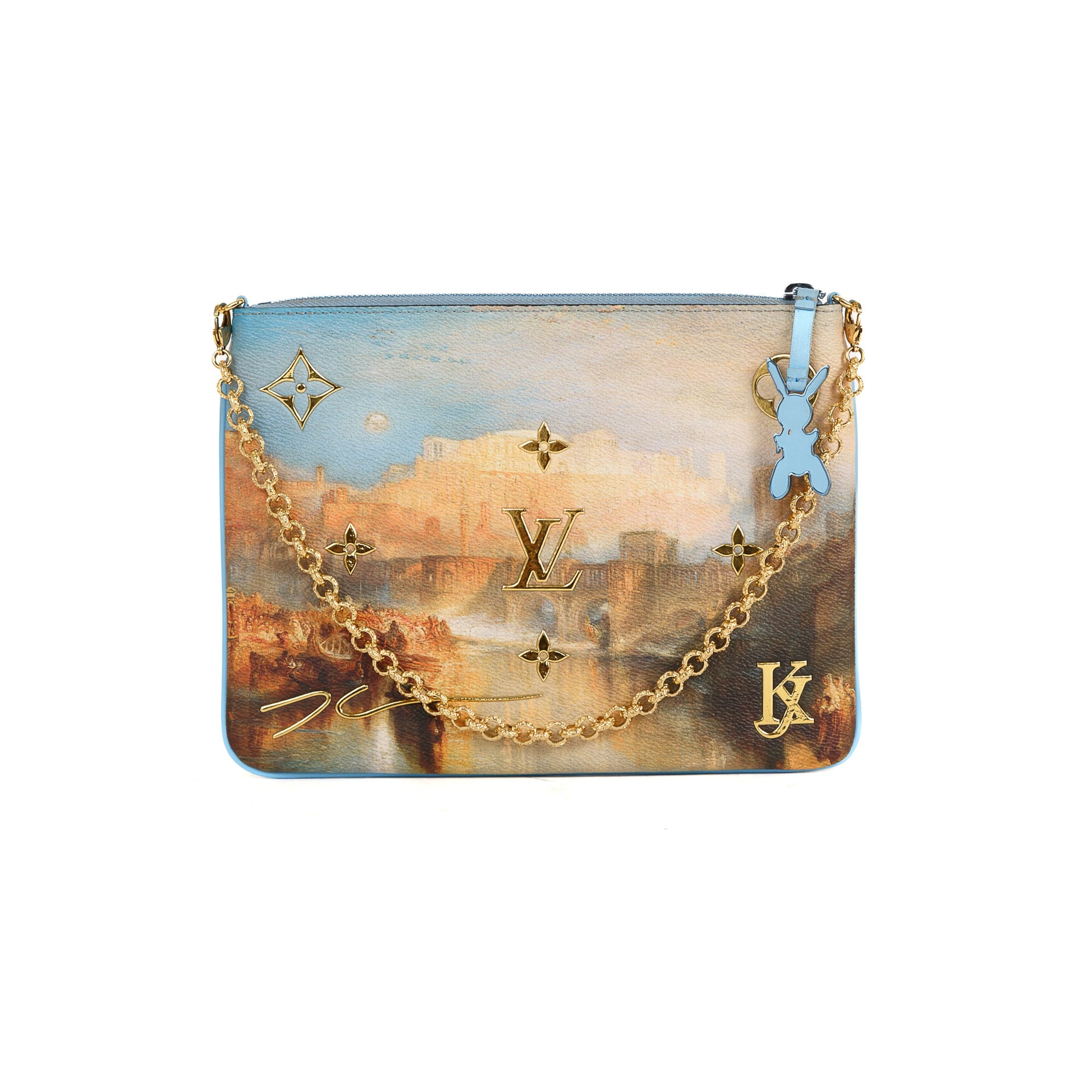 Louis Vuitton Limited Edition x Jeff Koons Masters Collection Turner Pochette Clutch