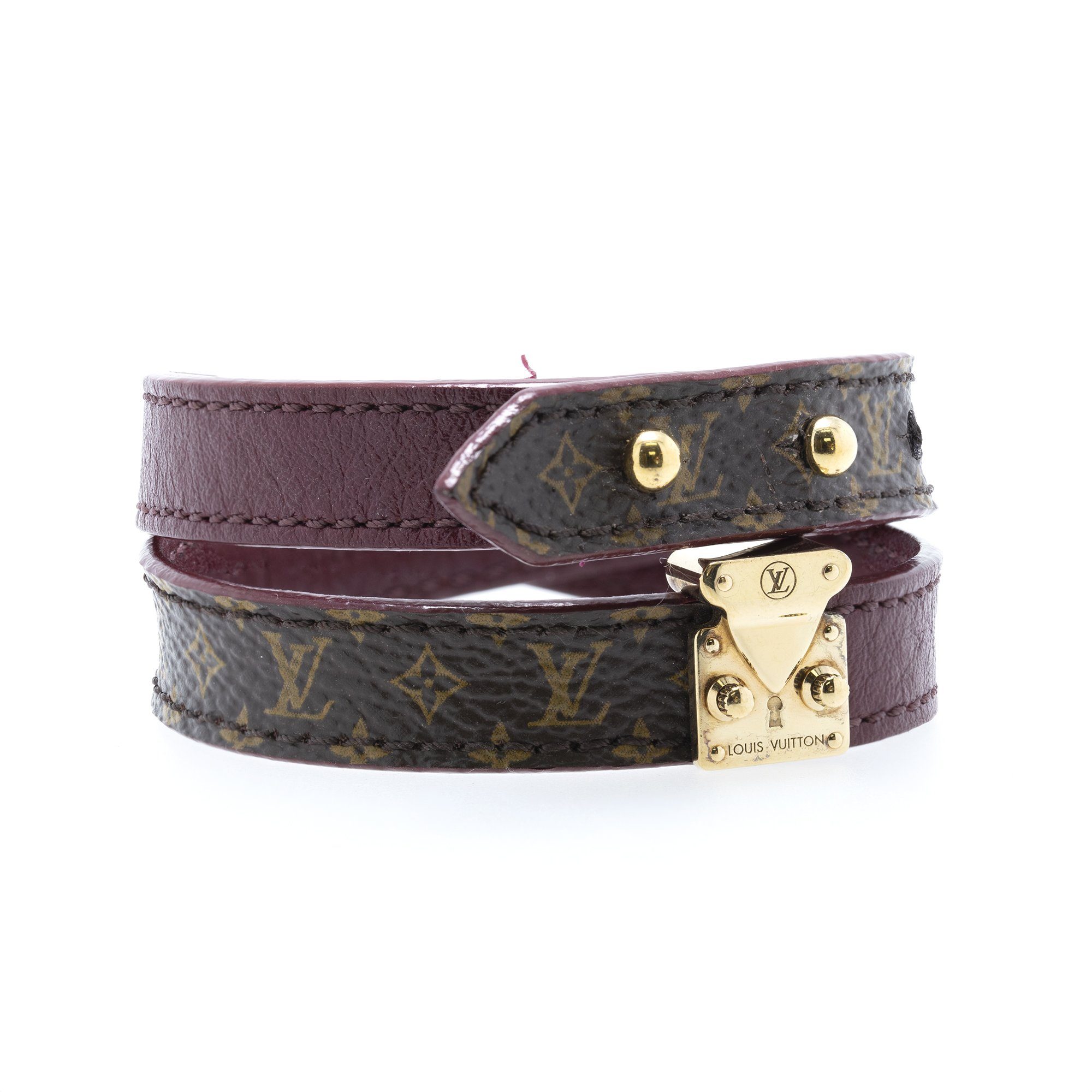 Louis Vuitton Lock It Double Wrap Bracelet