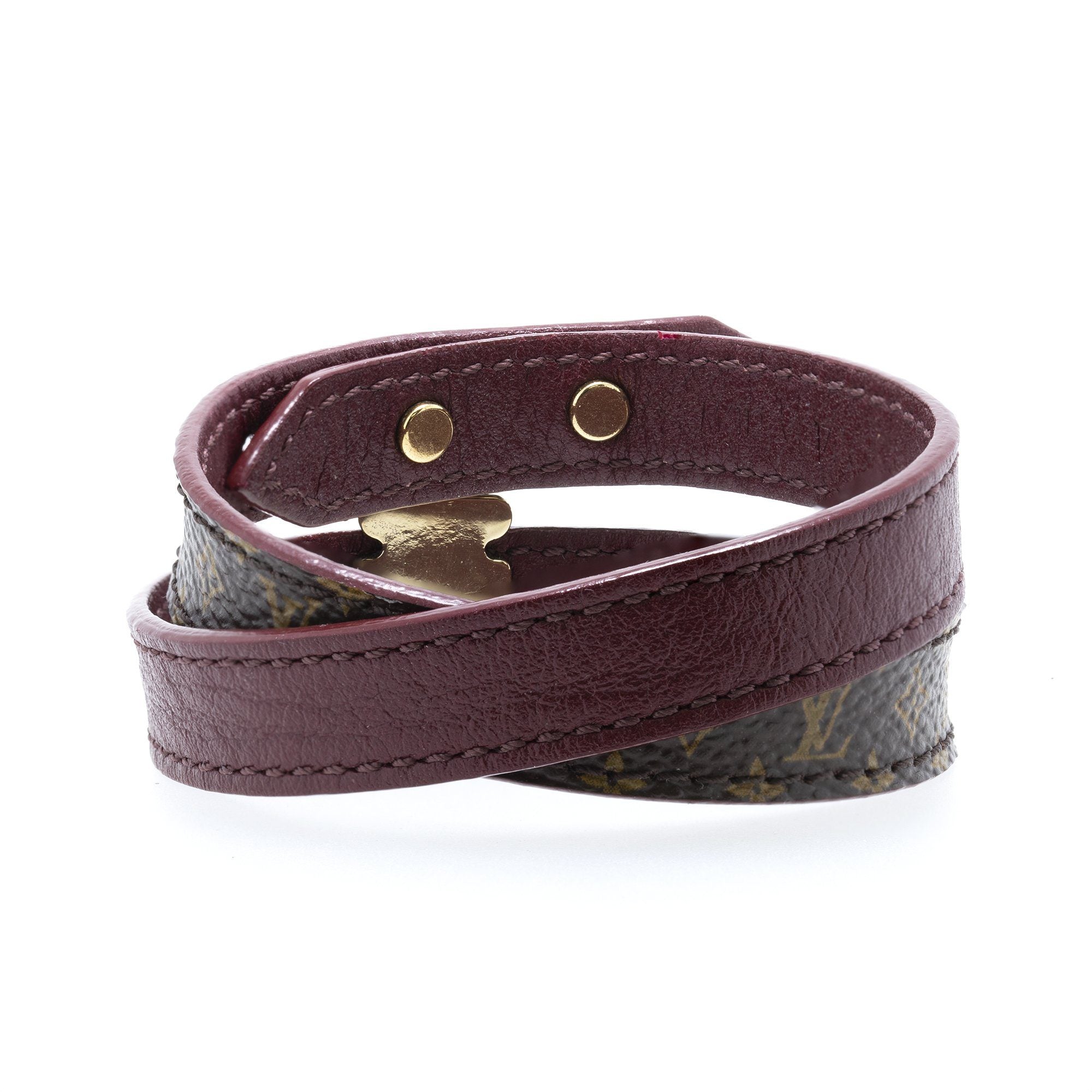Louis Vuitton Lock It Double Wrap Bracelet
