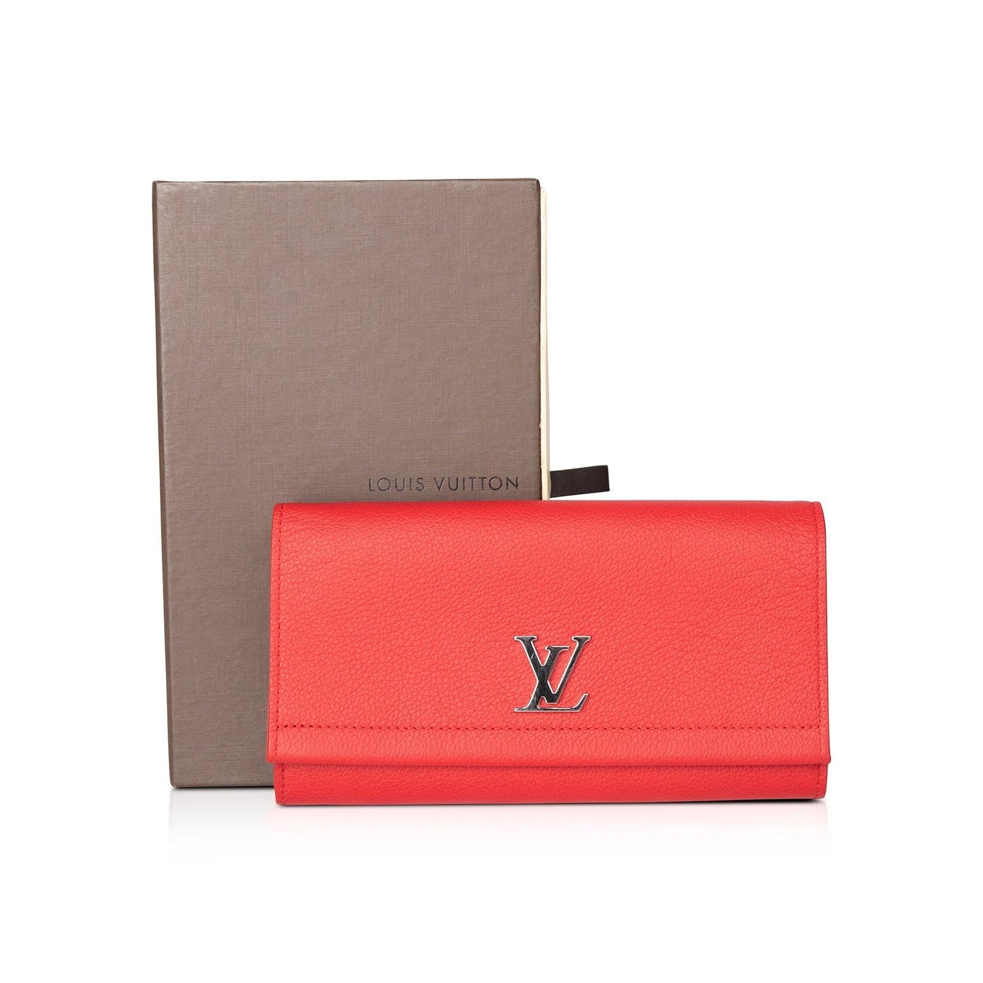 Louis Vuitton Lockme Leather Wallet w/ Box