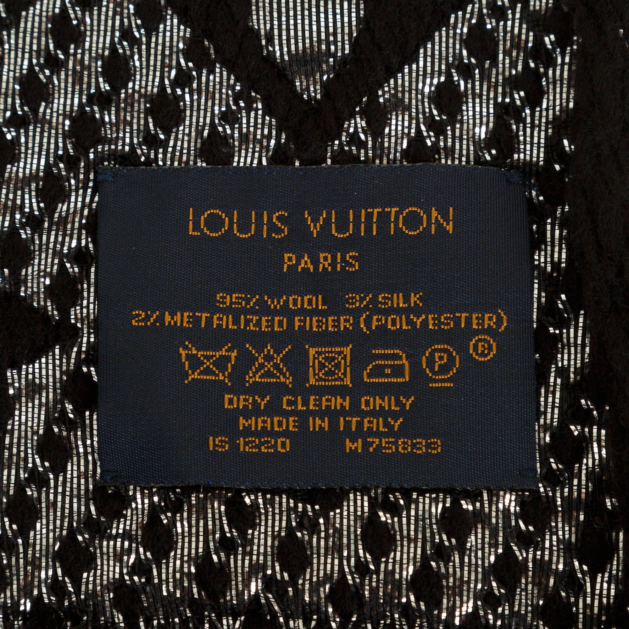 Louis Vuitton Logomania Shine Wool Scarf