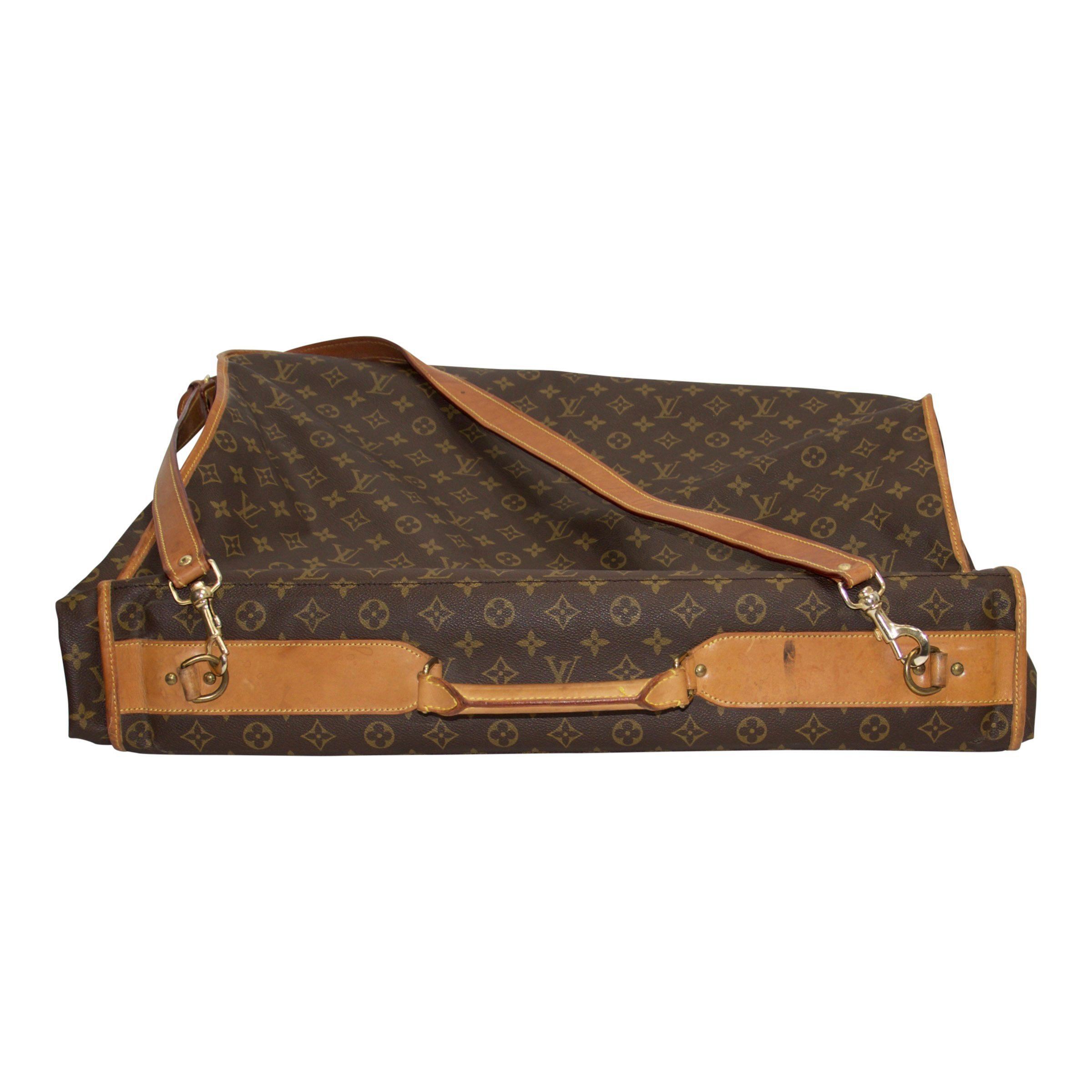Louis Vuitton Monogram Bandouliere Portable Garment Bag