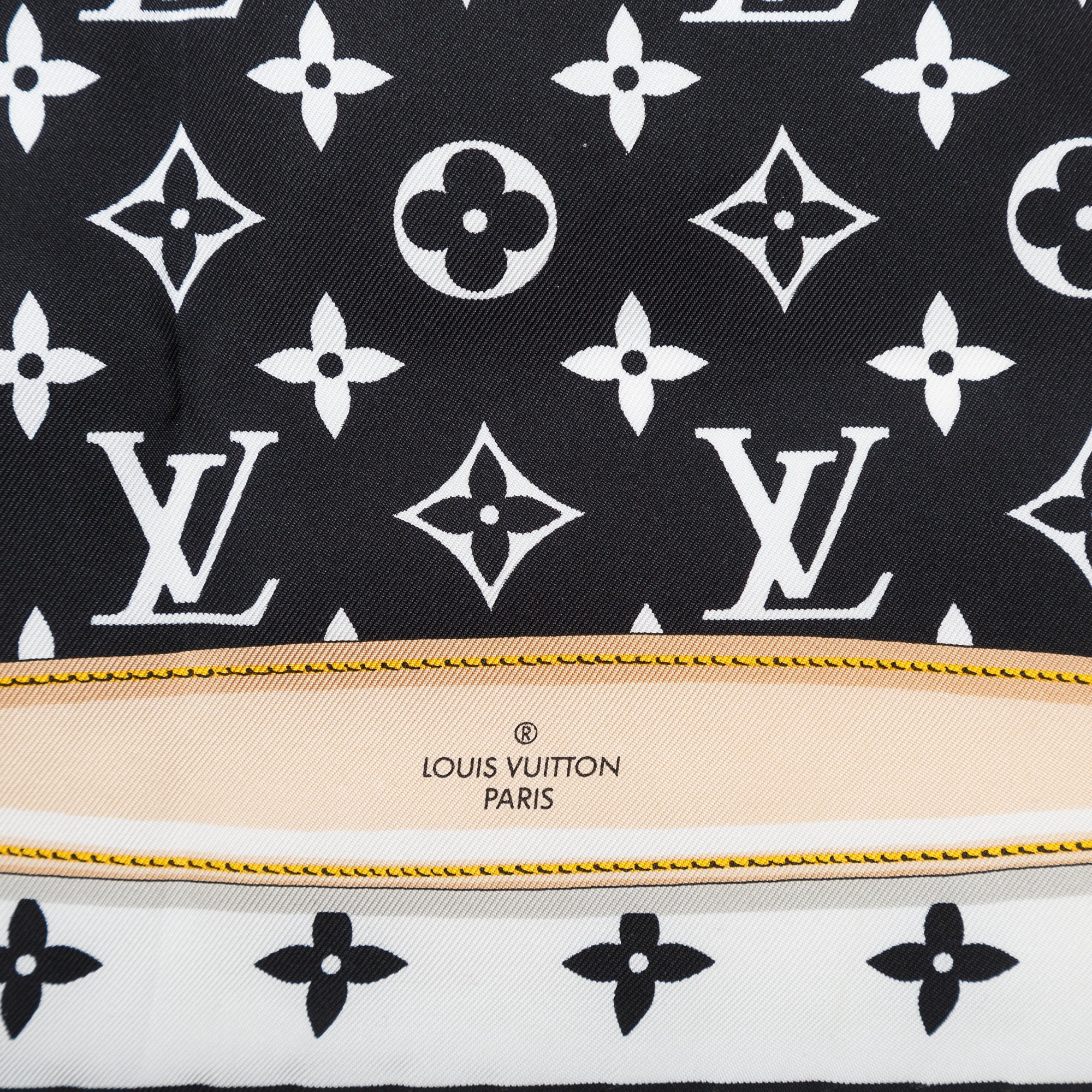 Louis Vuitton Monogram Confidential Square Scarf w/ Box & Receipt