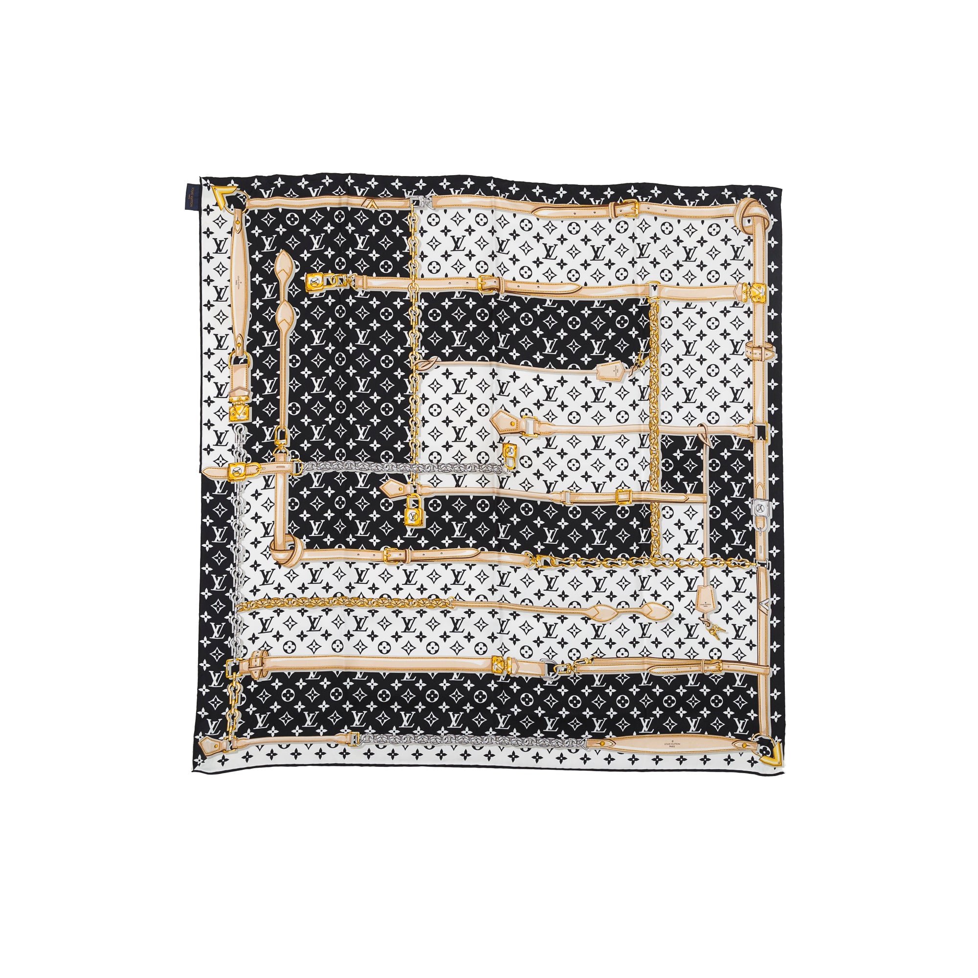 Louis Vuitton Monogram Confidential Square Scarf w/ Box & Receipt