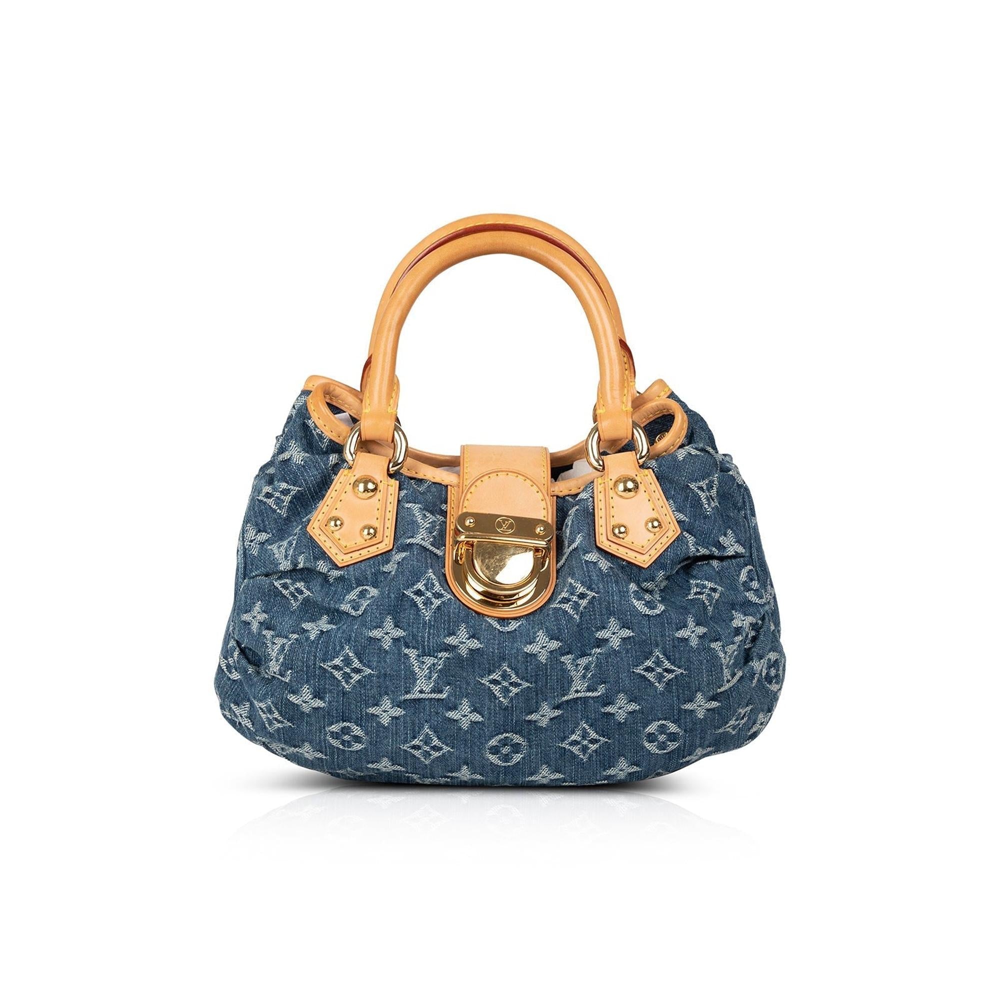 Louis Vuitton Monogram Denim Small Pleaty Bag