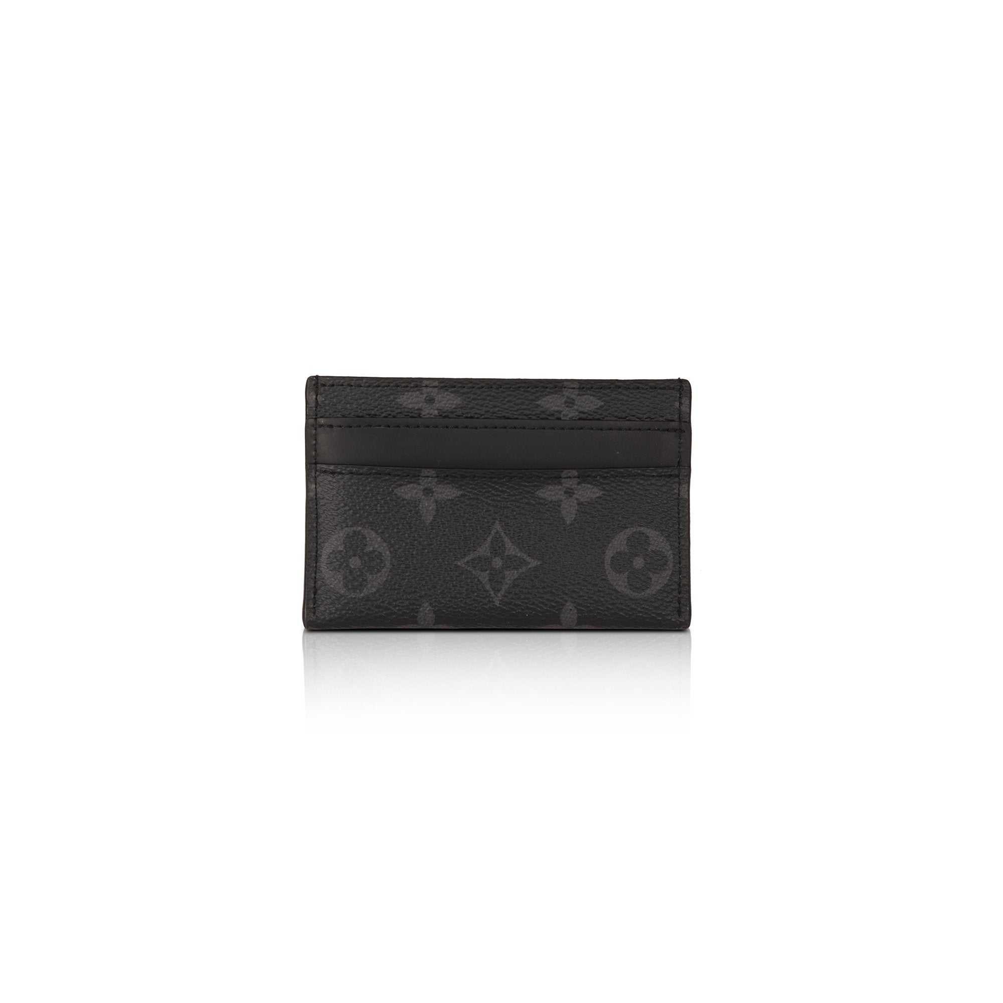Louis Vuitton Monogram Eclipse Double Card Holder w/ Box & Receipt