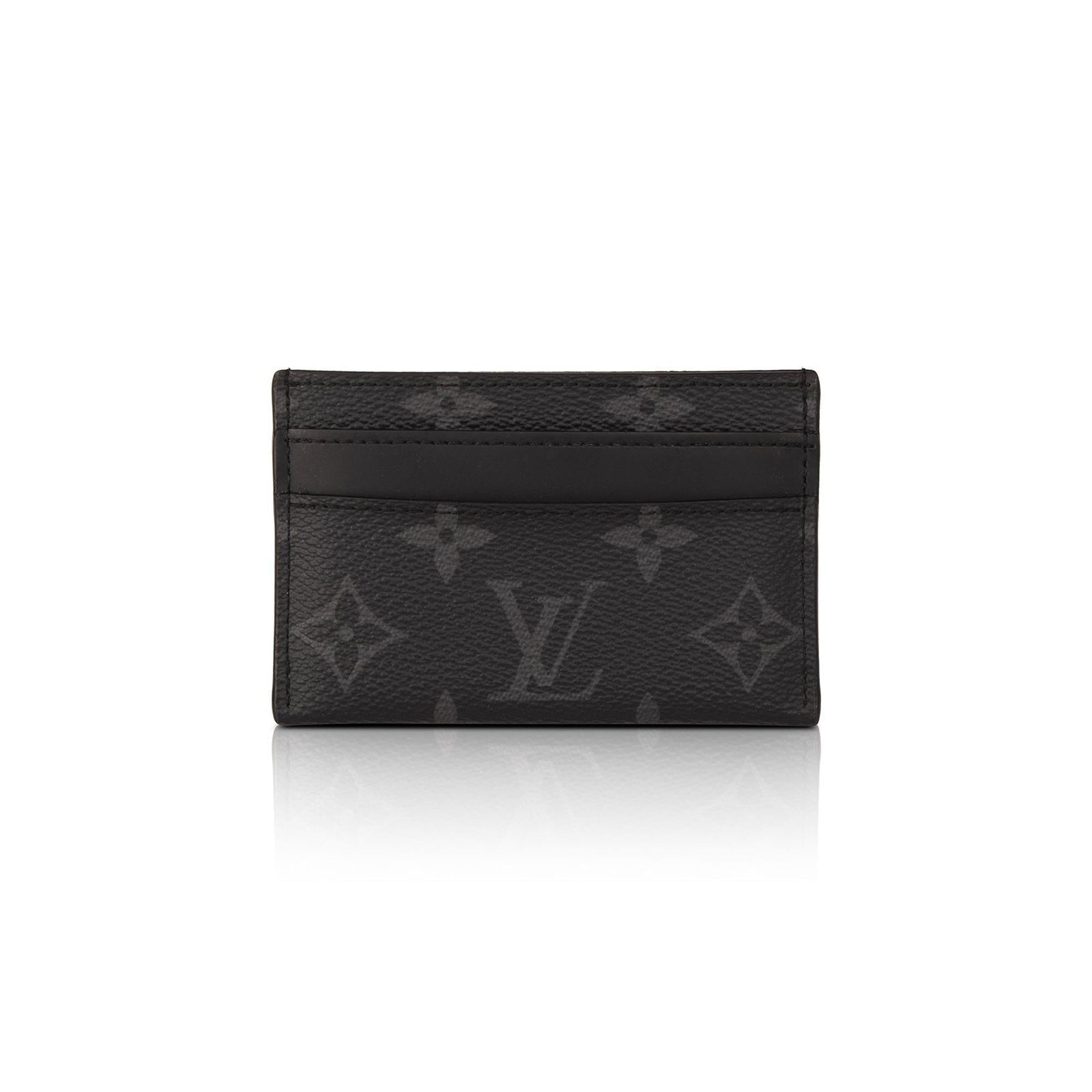 Louis Vuitton Monogram Eclipse Double Card Holder w/ Box & Receipt