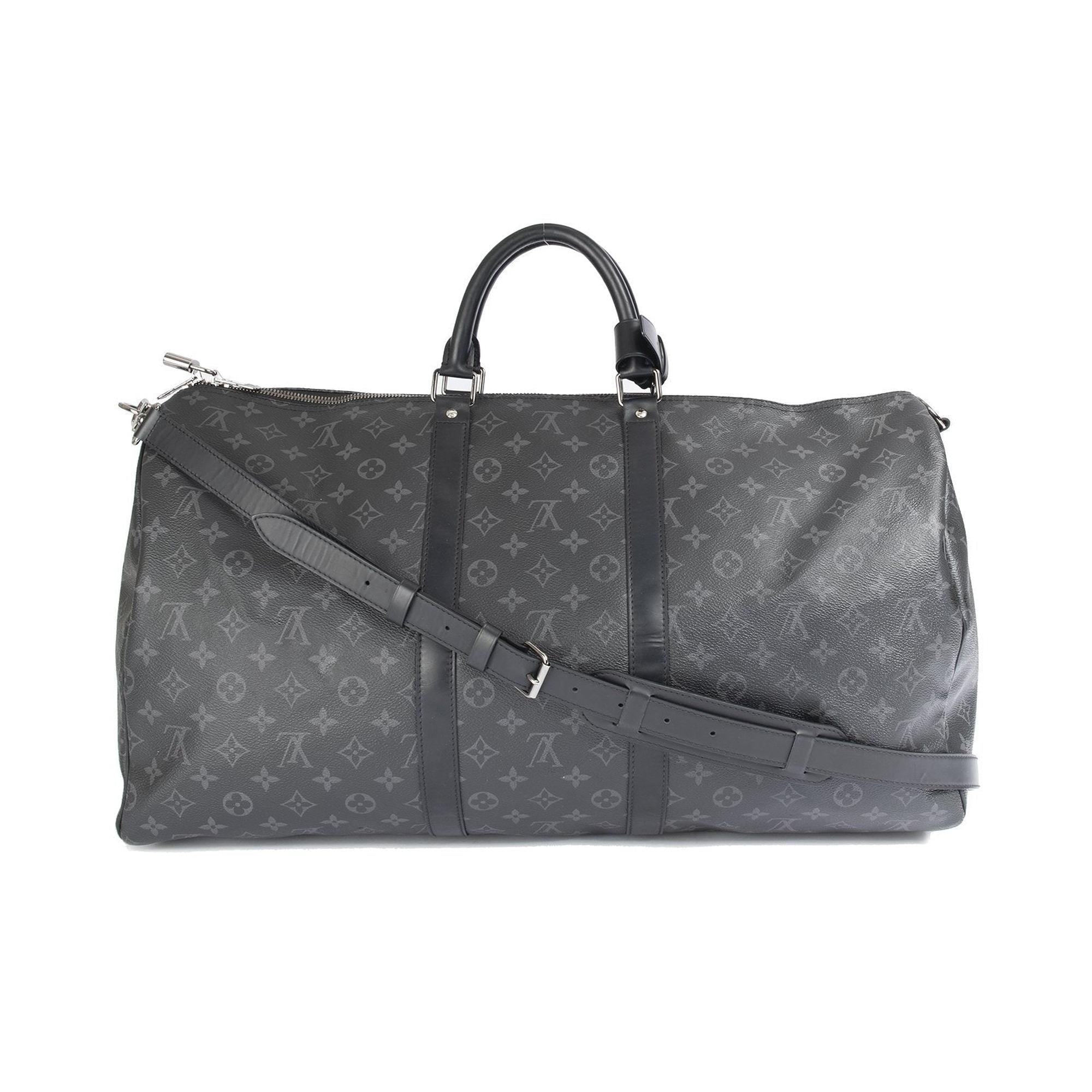 Louis Vuitton Monogram Eclipse Keepall Bandouliere 55