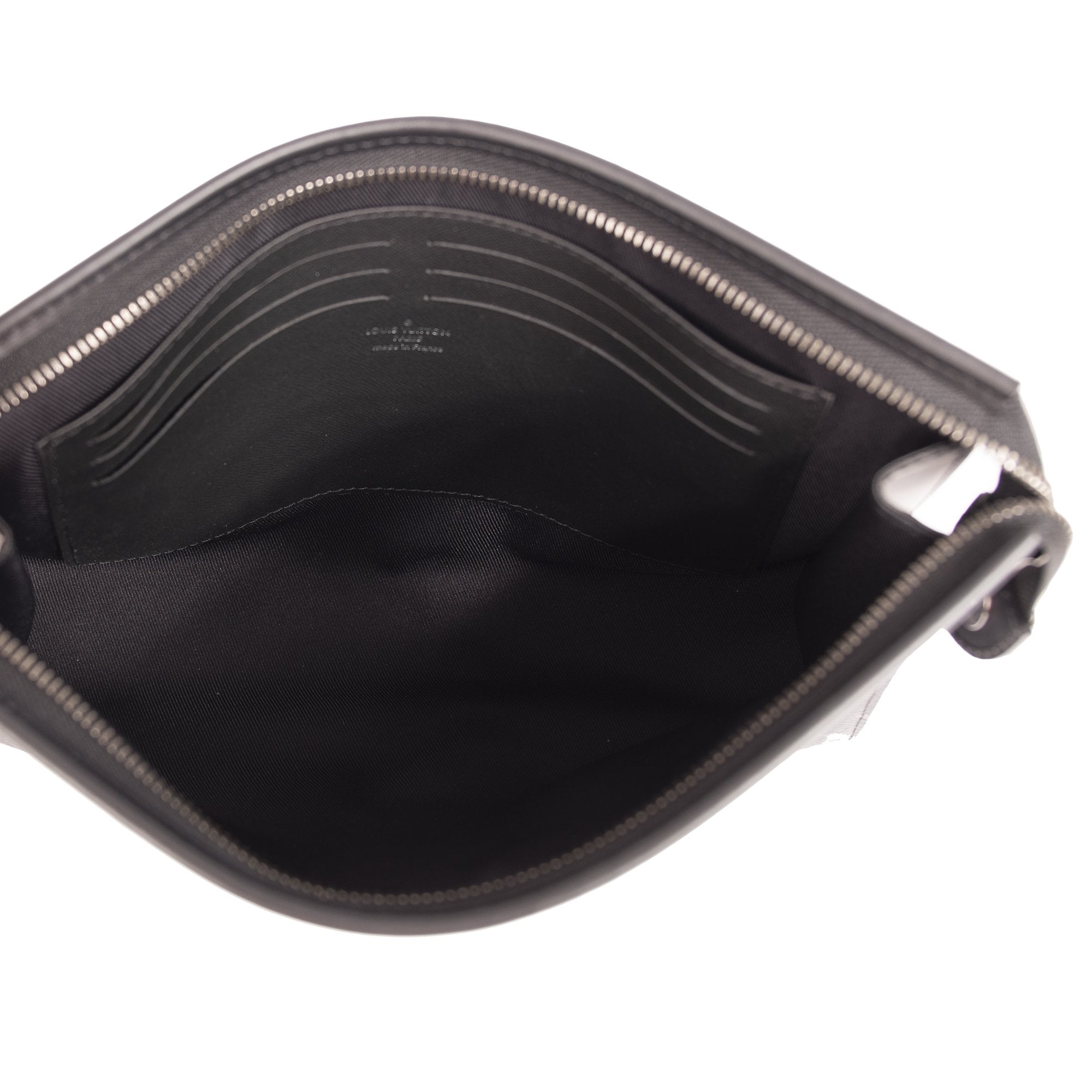 Louis Vuitton Monogram Eclipse Pochette Voyage MM w/ Receipt