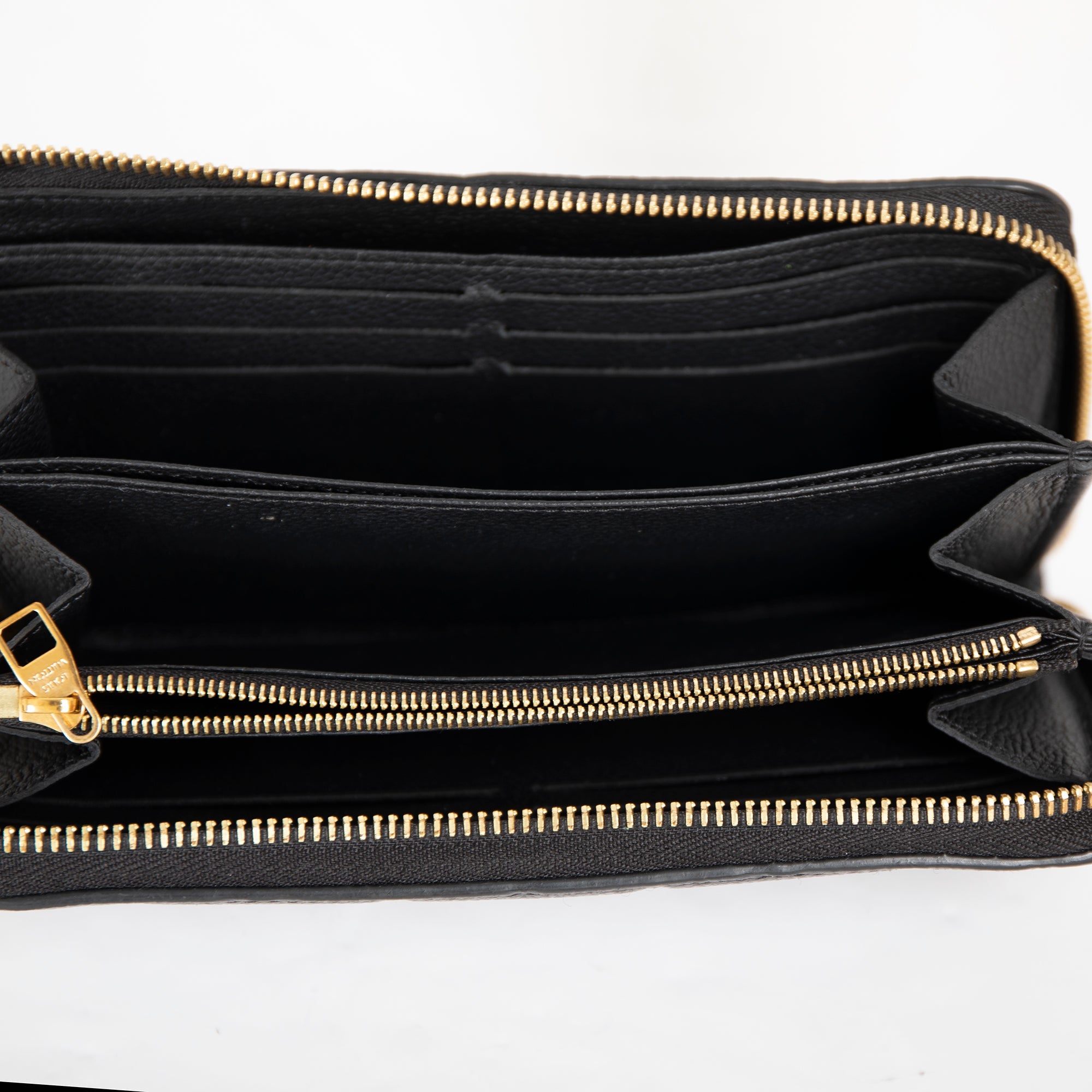 Louis Vuitton Monogram Empreinte Leather Zippy Wallet w/ Box