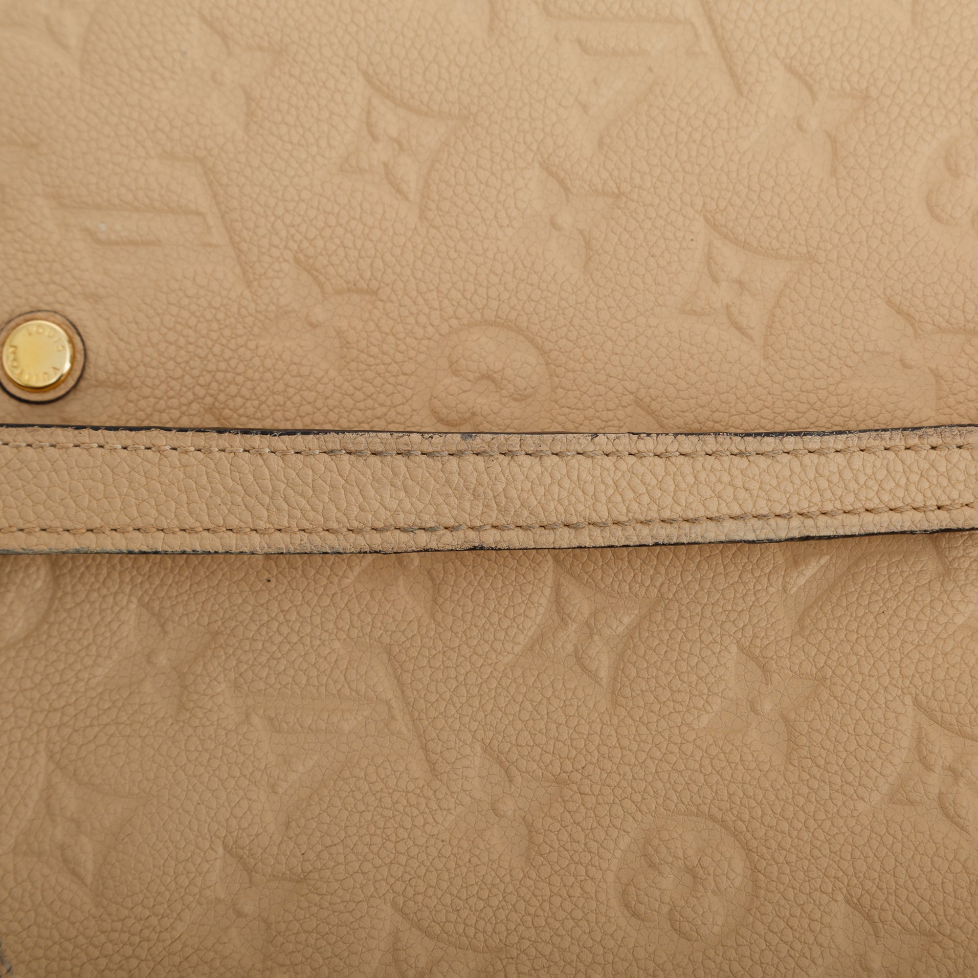 Louis Vuitton Monogram Empreinte Montaigne MM w/ Strap & Box