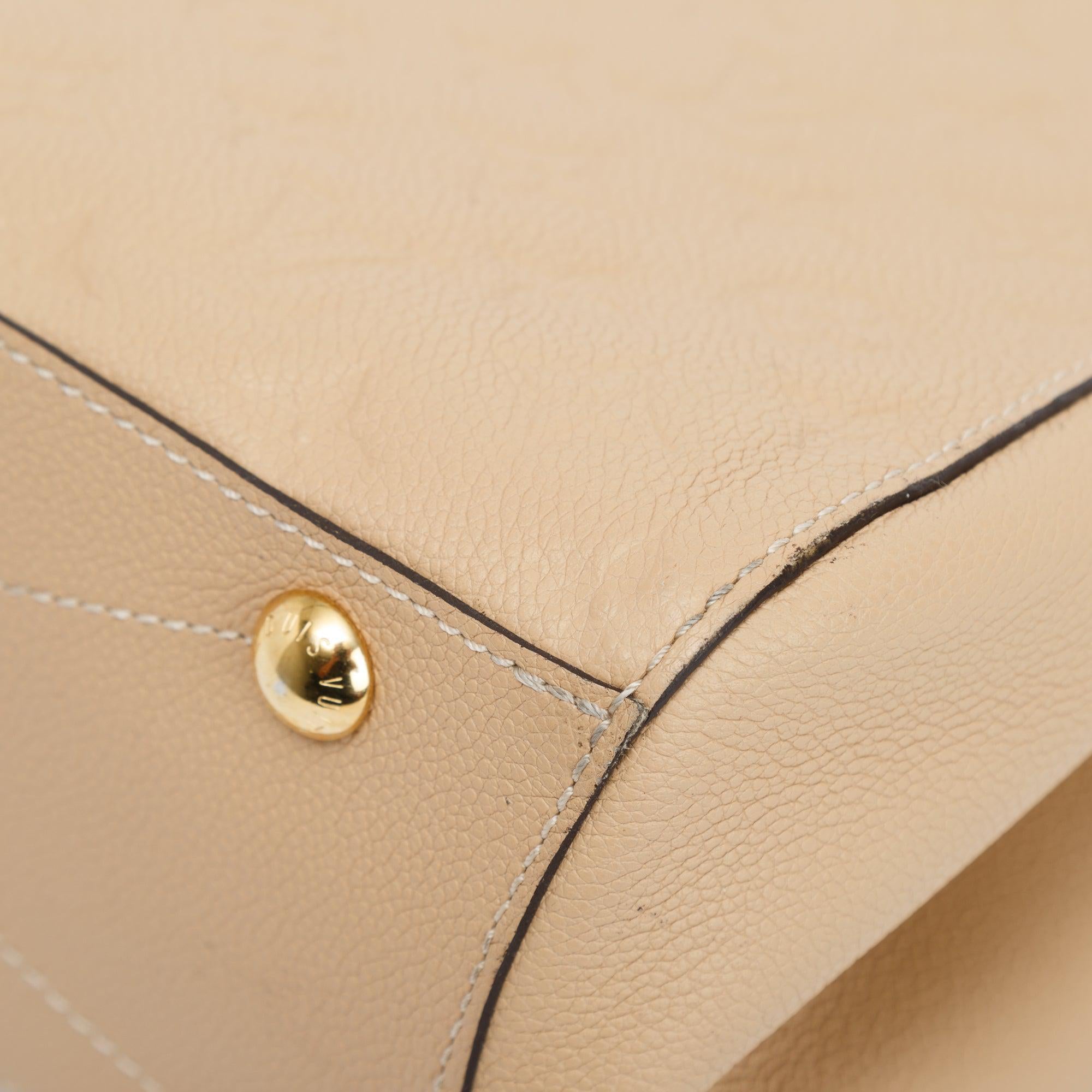 Louis Vuitton Monogram Empreinte Montaigne MM w/ Strap & Box