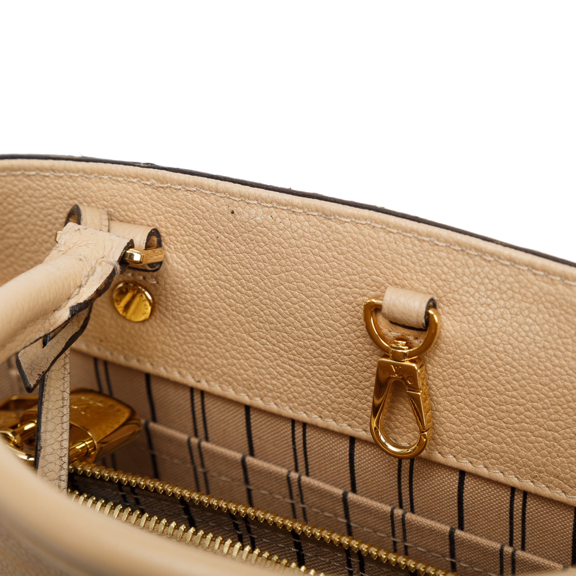 Louis Vuitton Monogram Empreinte Montaigne MM w/ Strap & Box