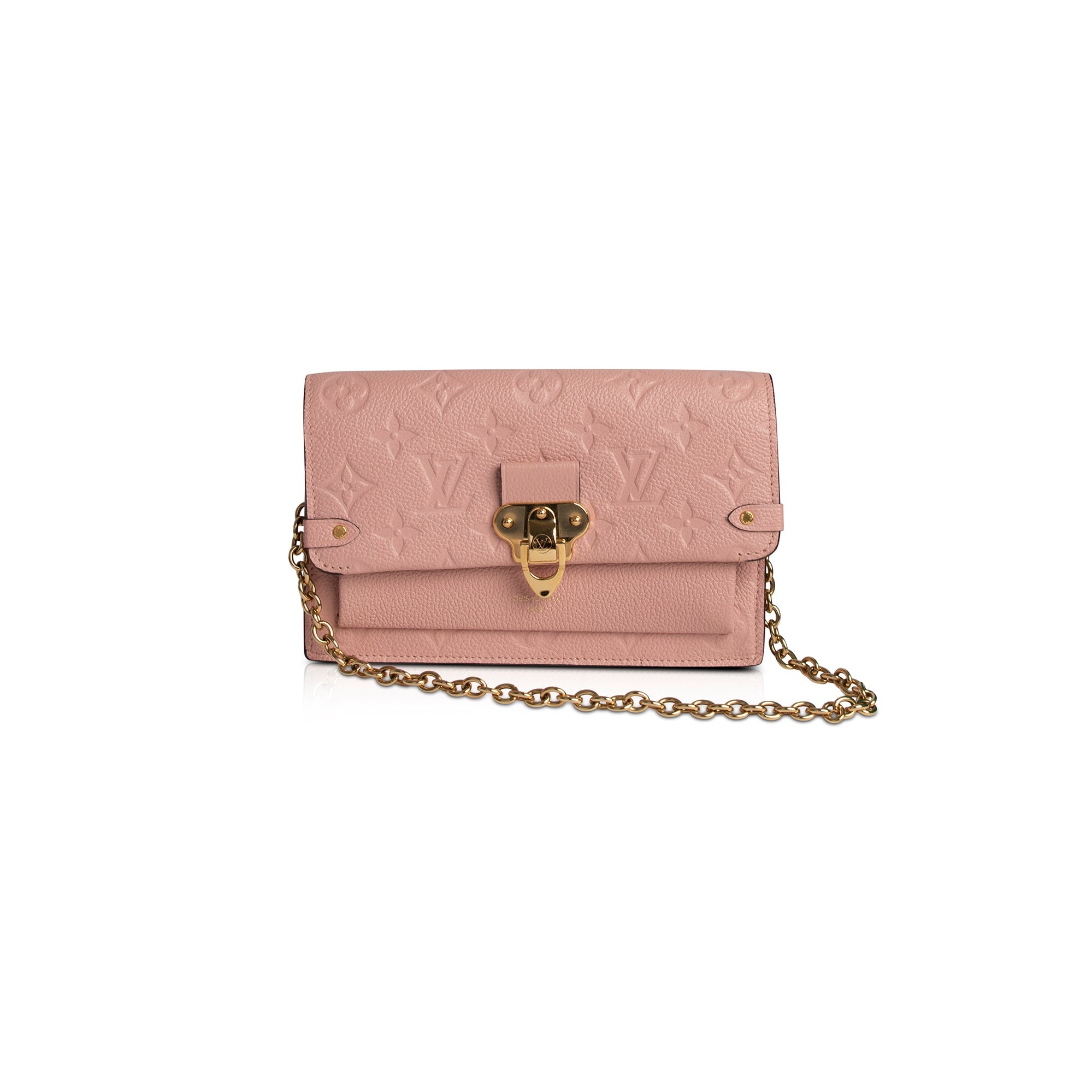 Louis Vuitton Monogram Empreinte Vavin Chain Wallet w/ Box