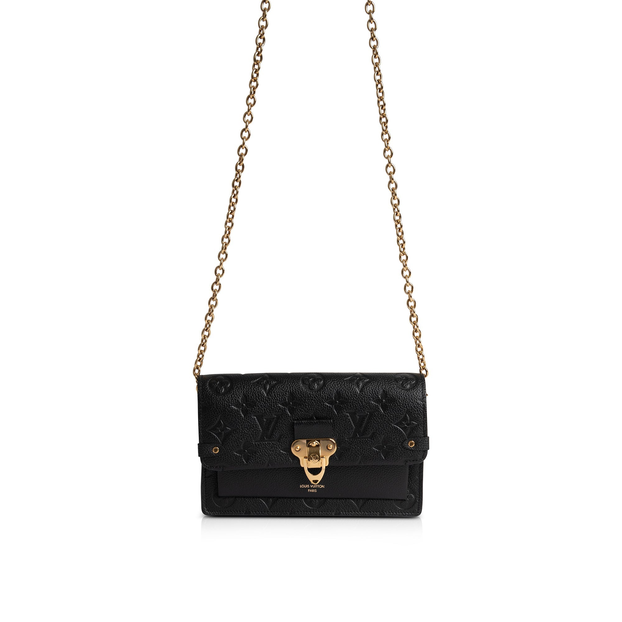 Louis Vuitton Monogram Empreinte Vavin Chain Wallet w/ Box & Receipt