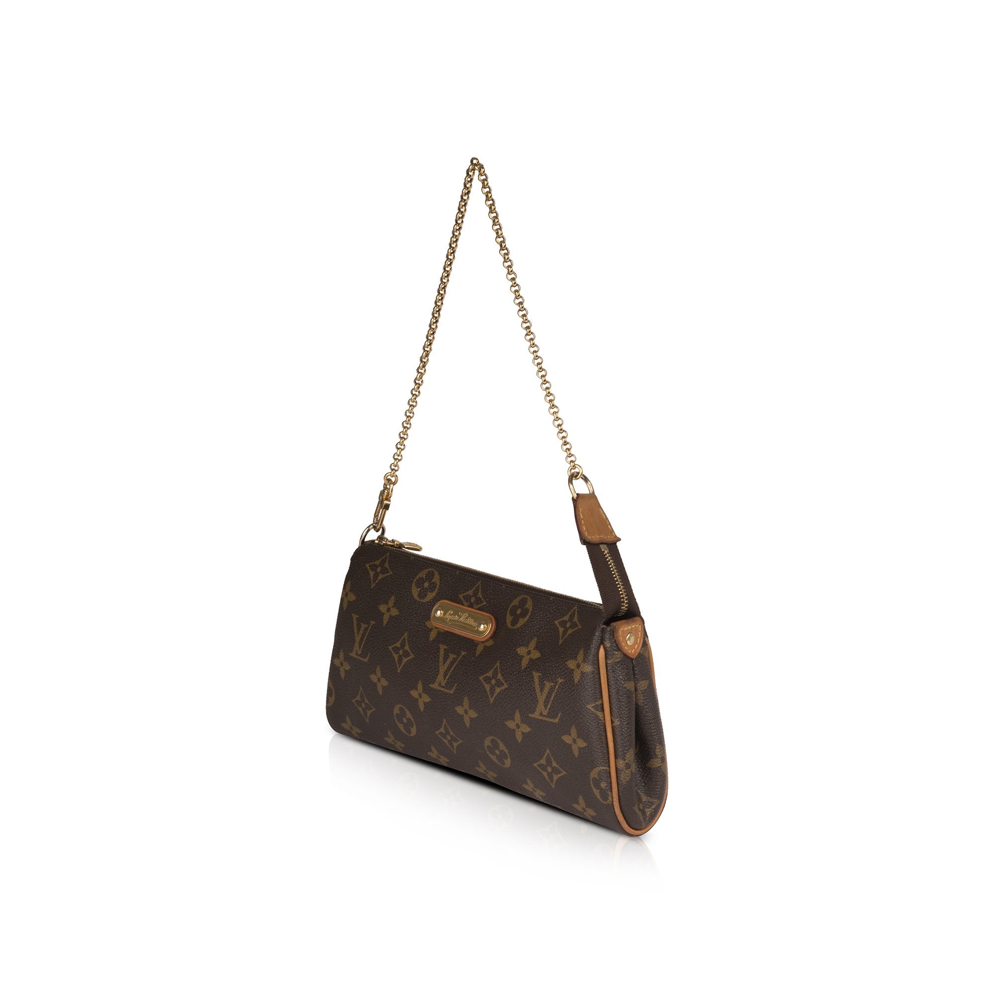 Louis Vuitton Monogram Eva Clutch w/ Strap & Box