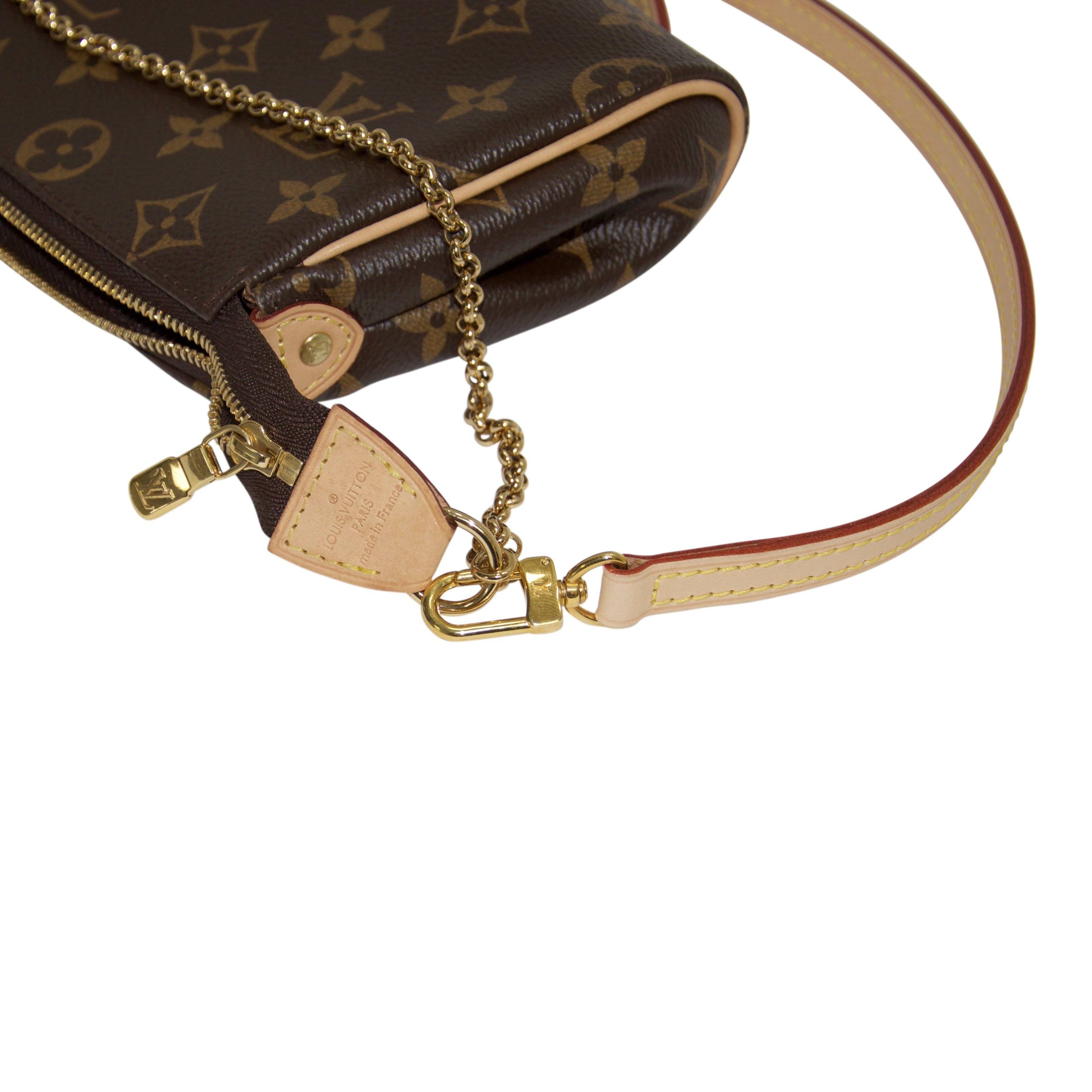 Louis Vuitton Monogram Eva Clutch with Strap