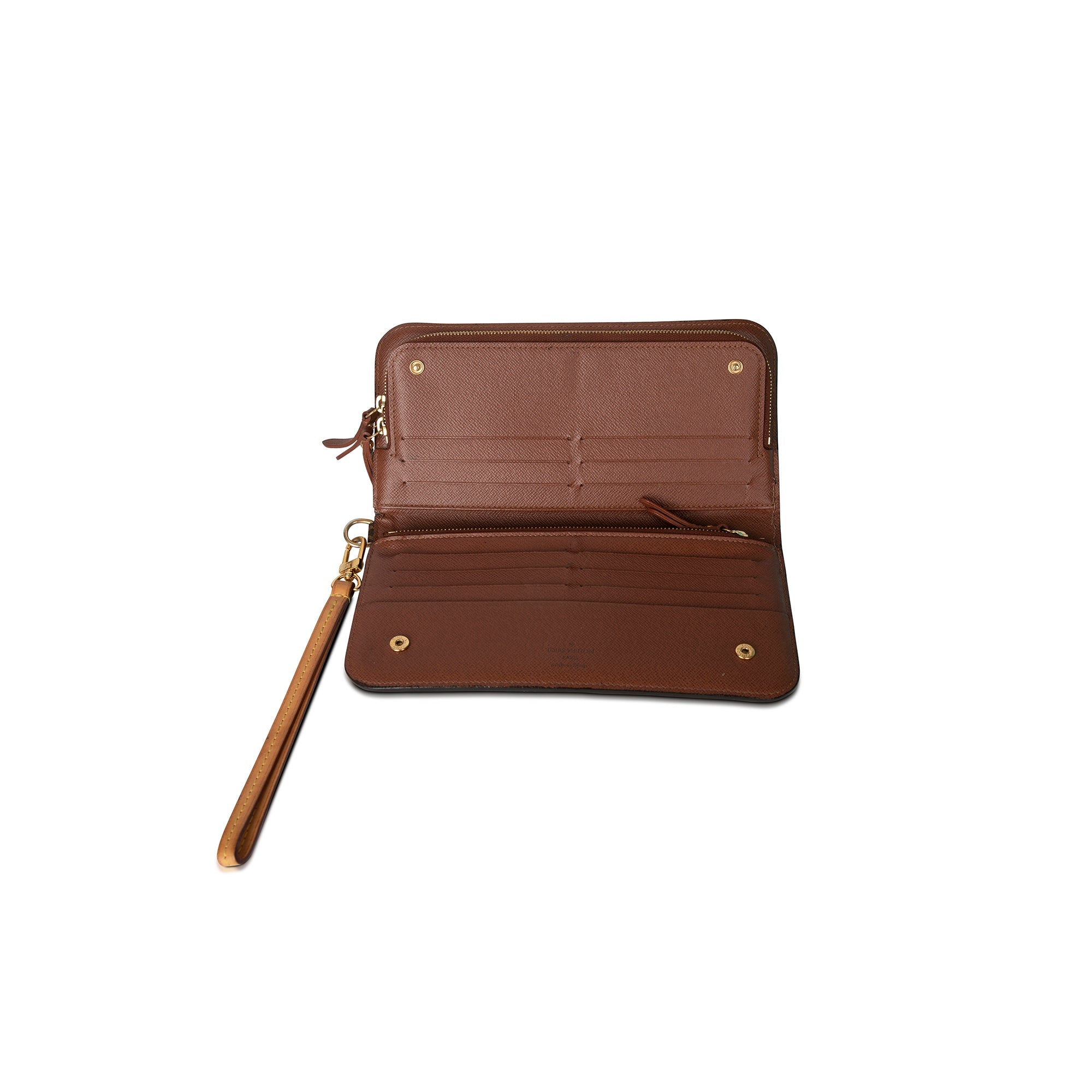 Louis Vuitton Monogram Insolite Wallet w/ Strap & Box