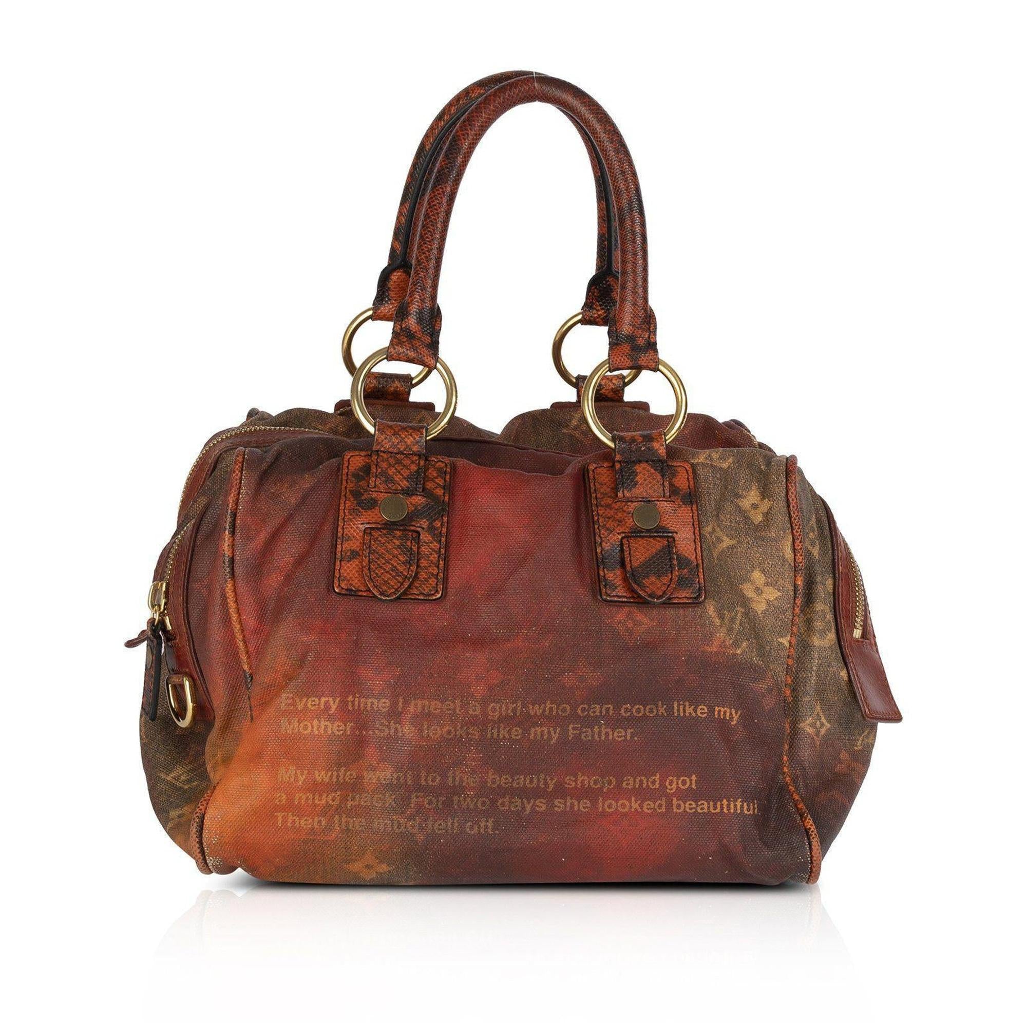 Louis Vuitton Monogram Karung-Trimmed Mancrazy Jokes Bag