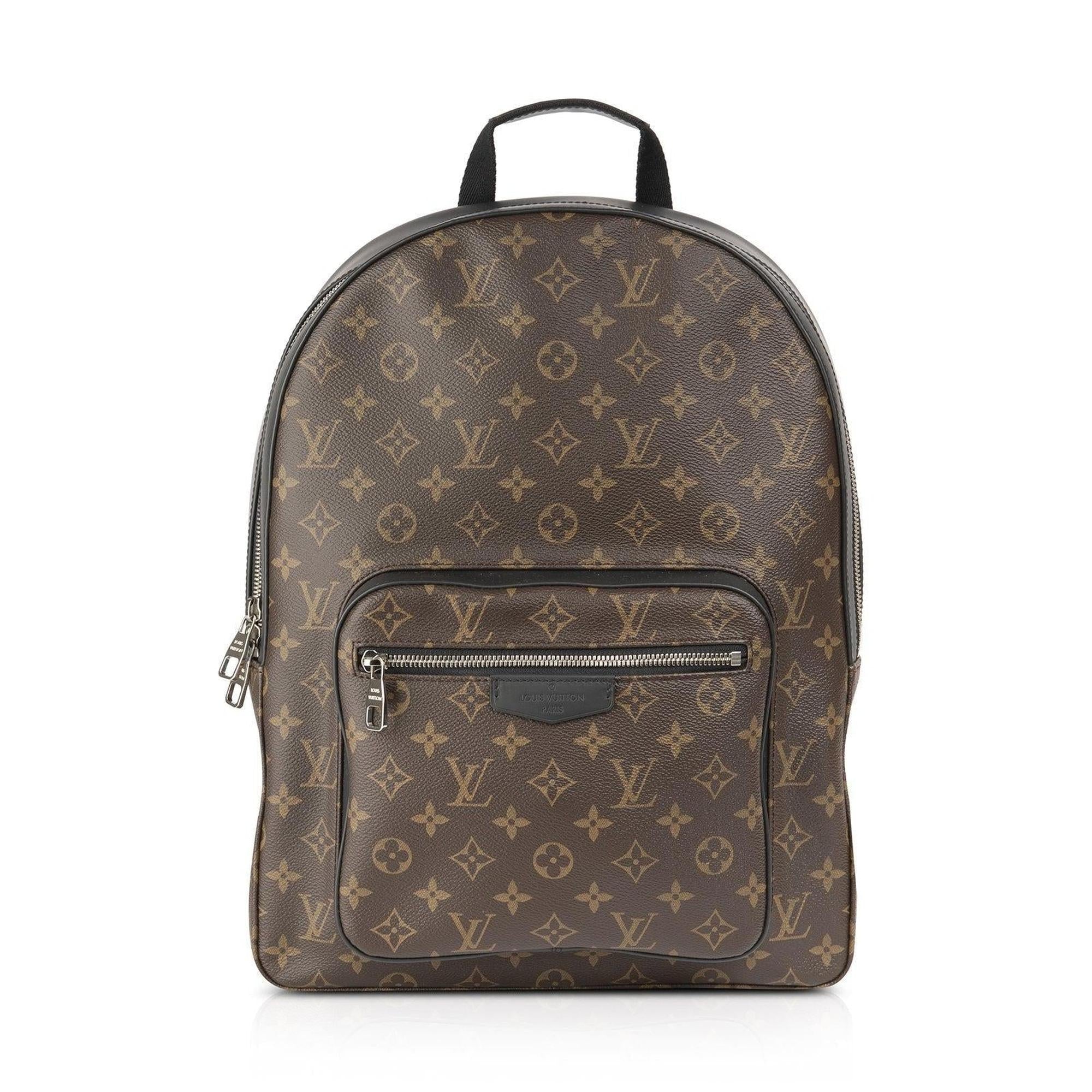 Louis Vuitton Monogram Macassar Josh Backpack w/ Box