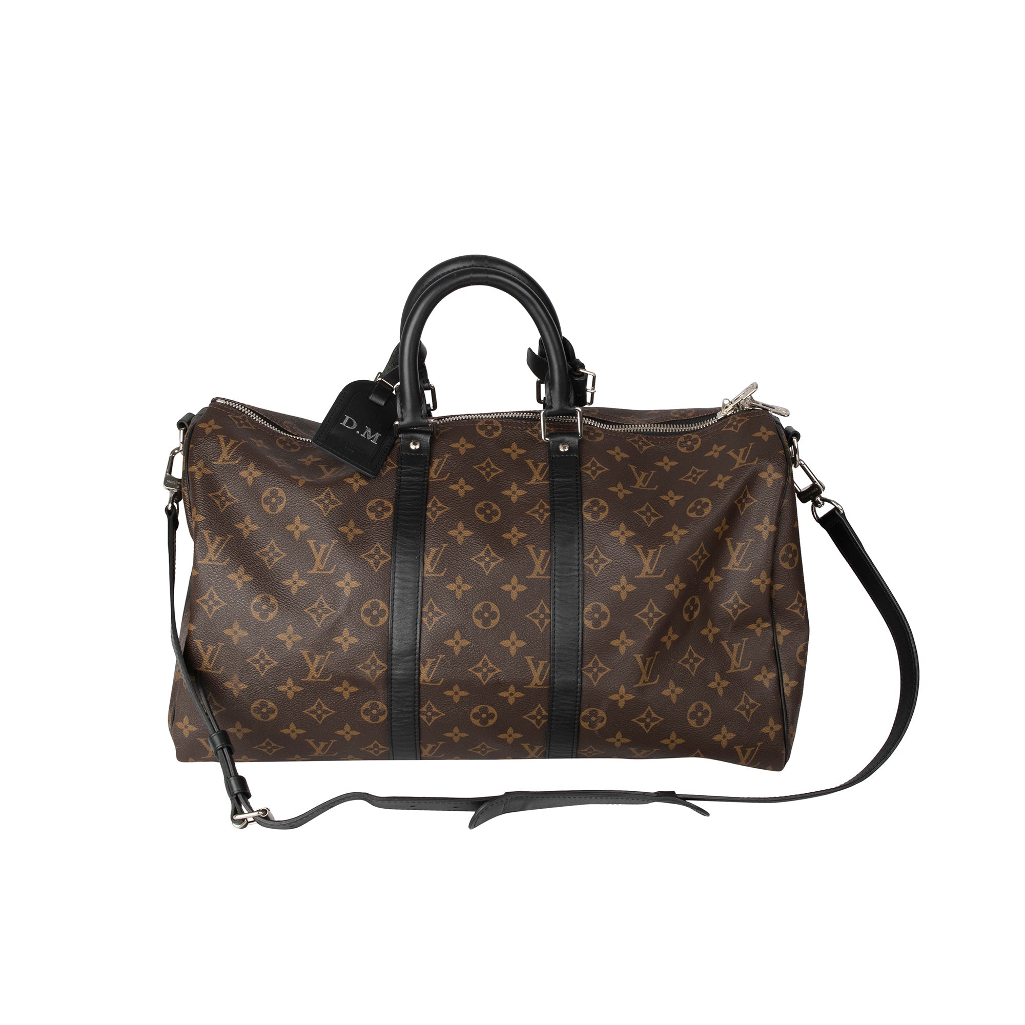 Louis Vuitton Monogram Macassar Keepall Bandouliere 45