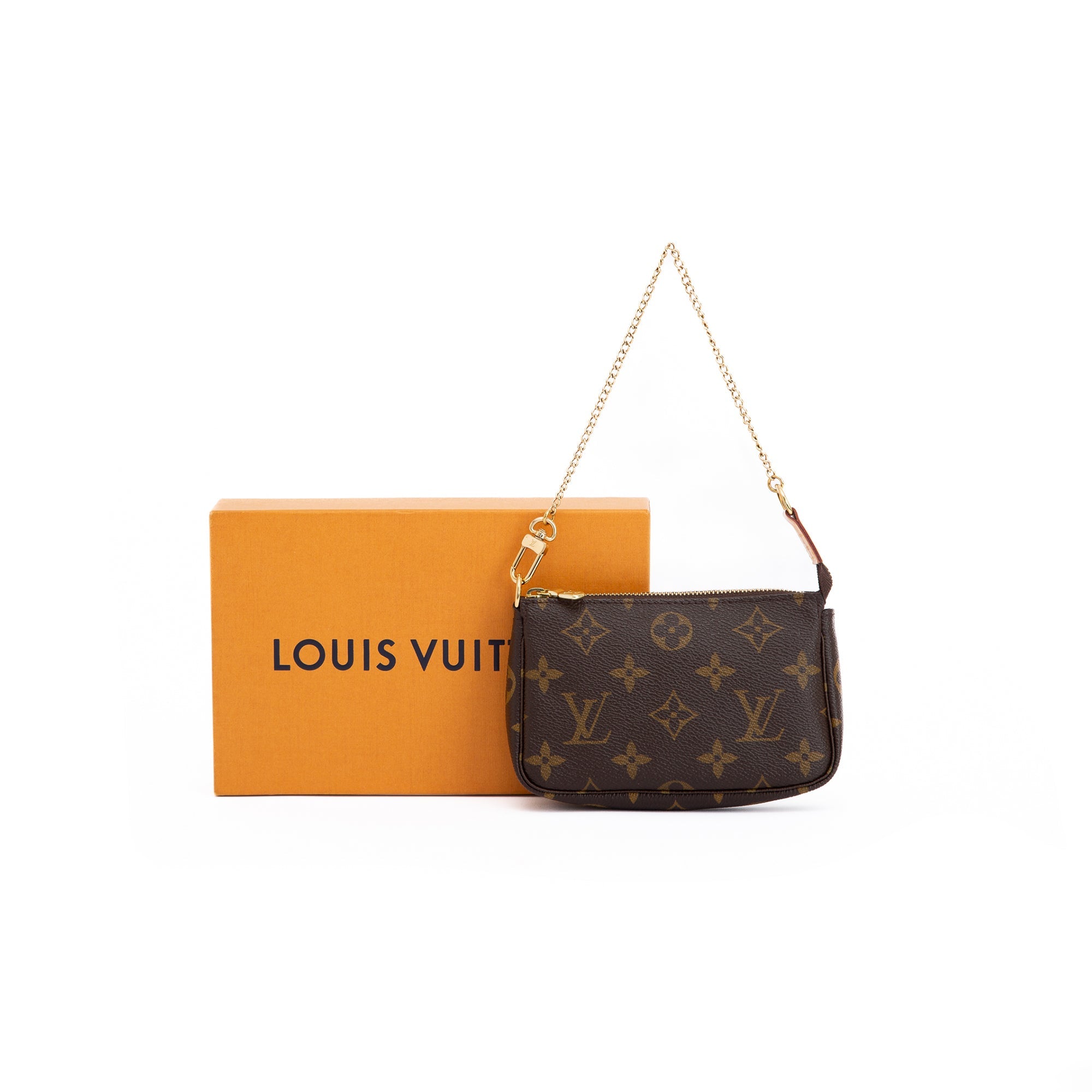Louis Vuitton Monogram Mini Pochette Accessories w/ Box