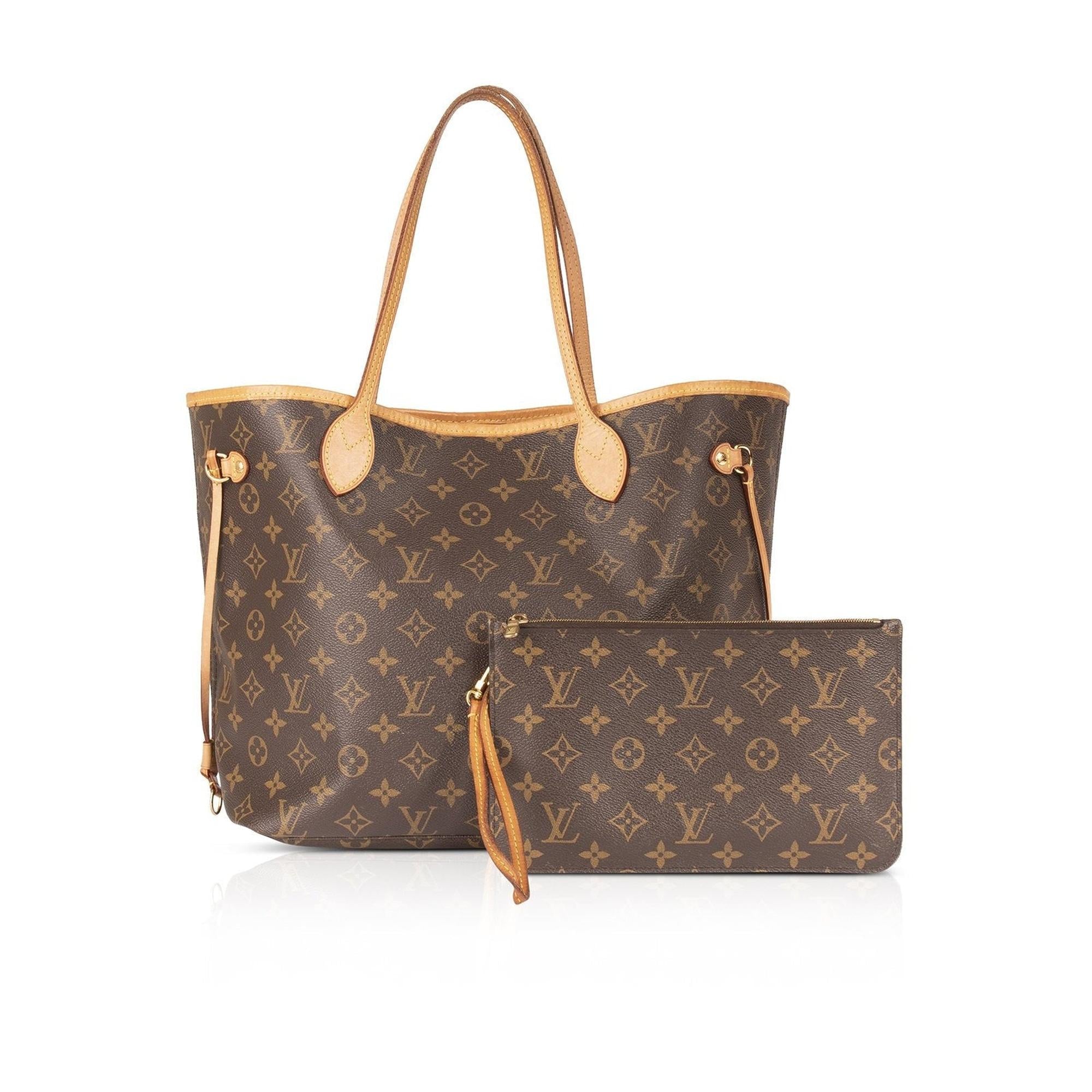 Louis Vuitton Monogram Neverfull MM w/ Pouch