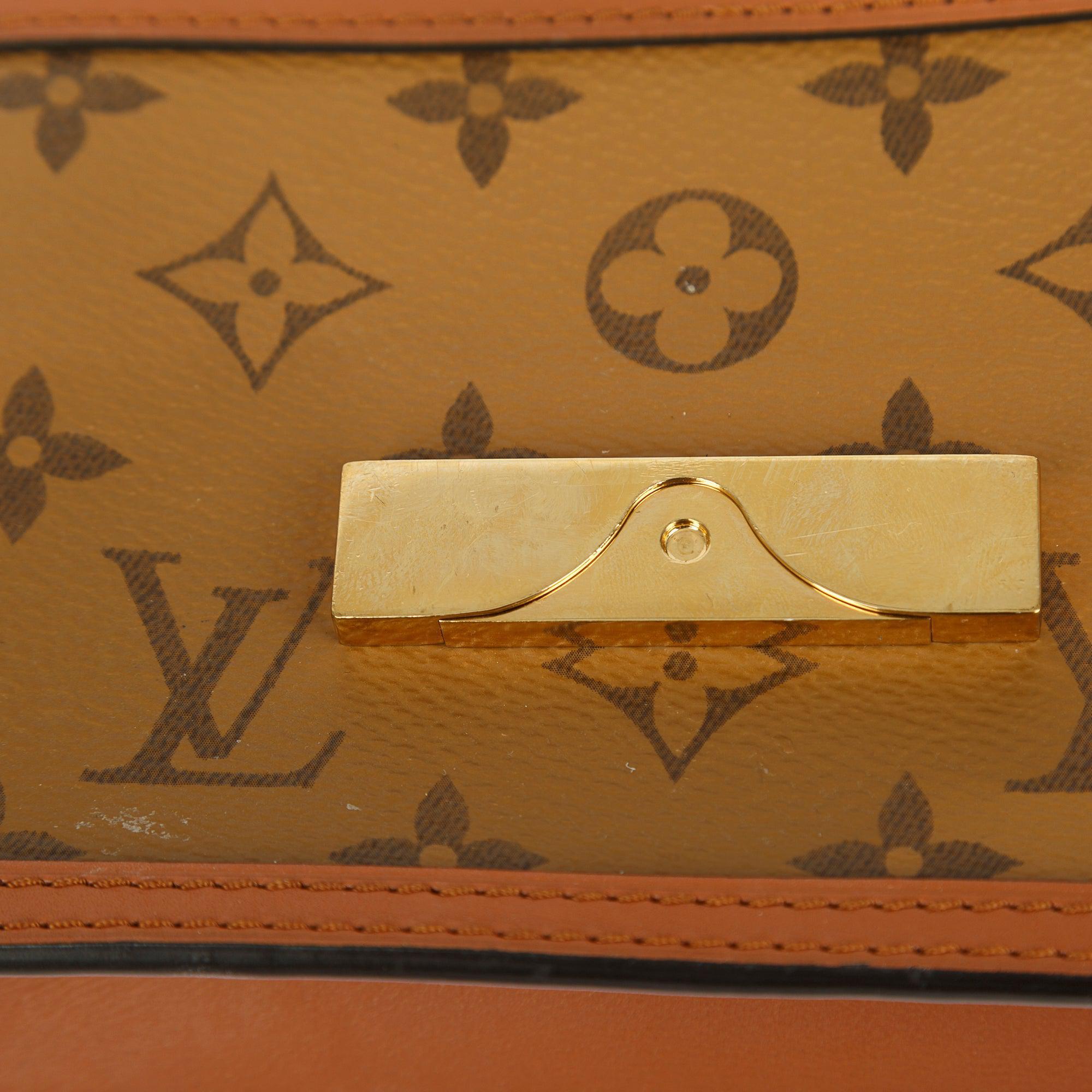 Louis Vuitton Monogram Reverse Dauphine Chain Wallet w/ Box